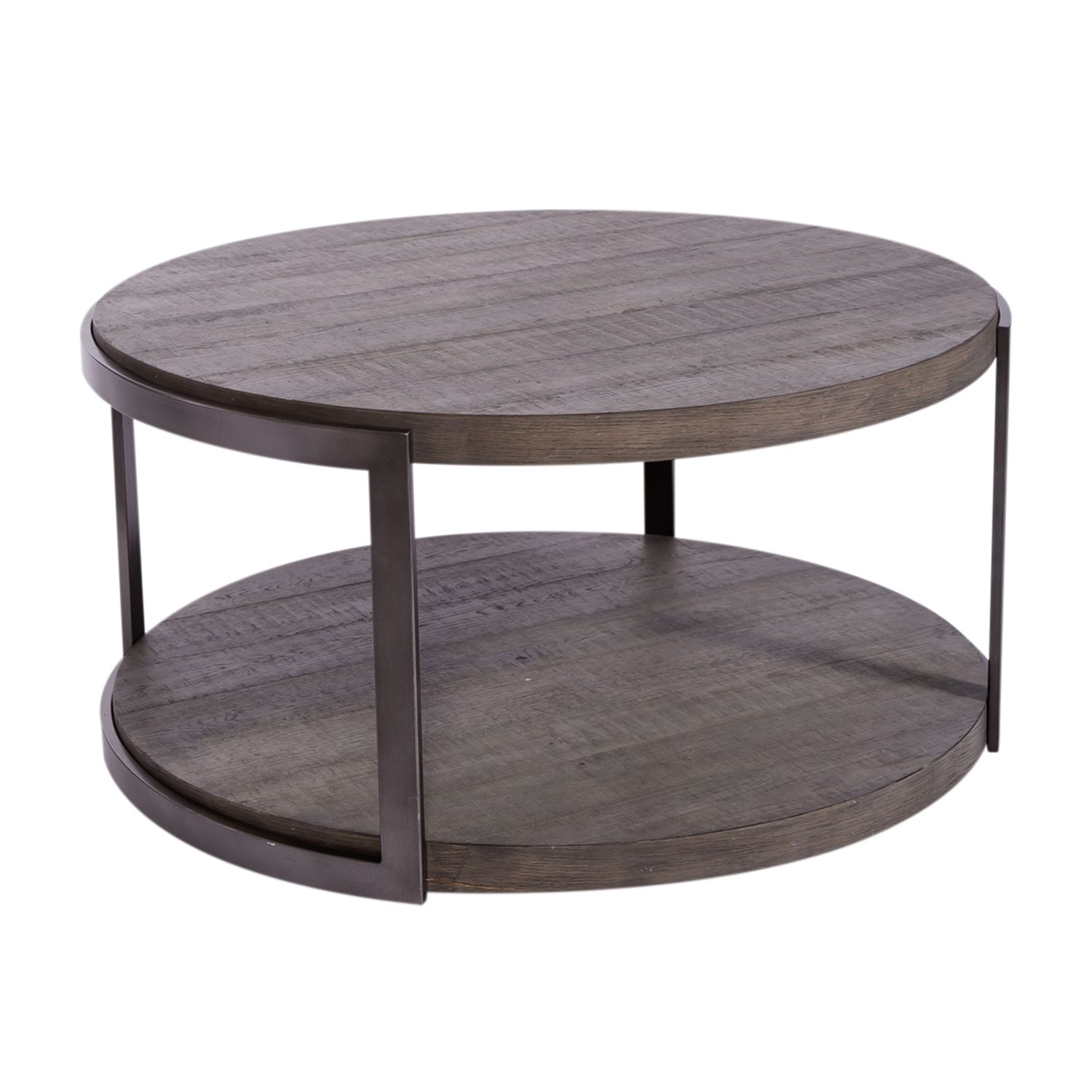 Modern View Round Cocktail Table Set | Gauntlet Gray | Liberty