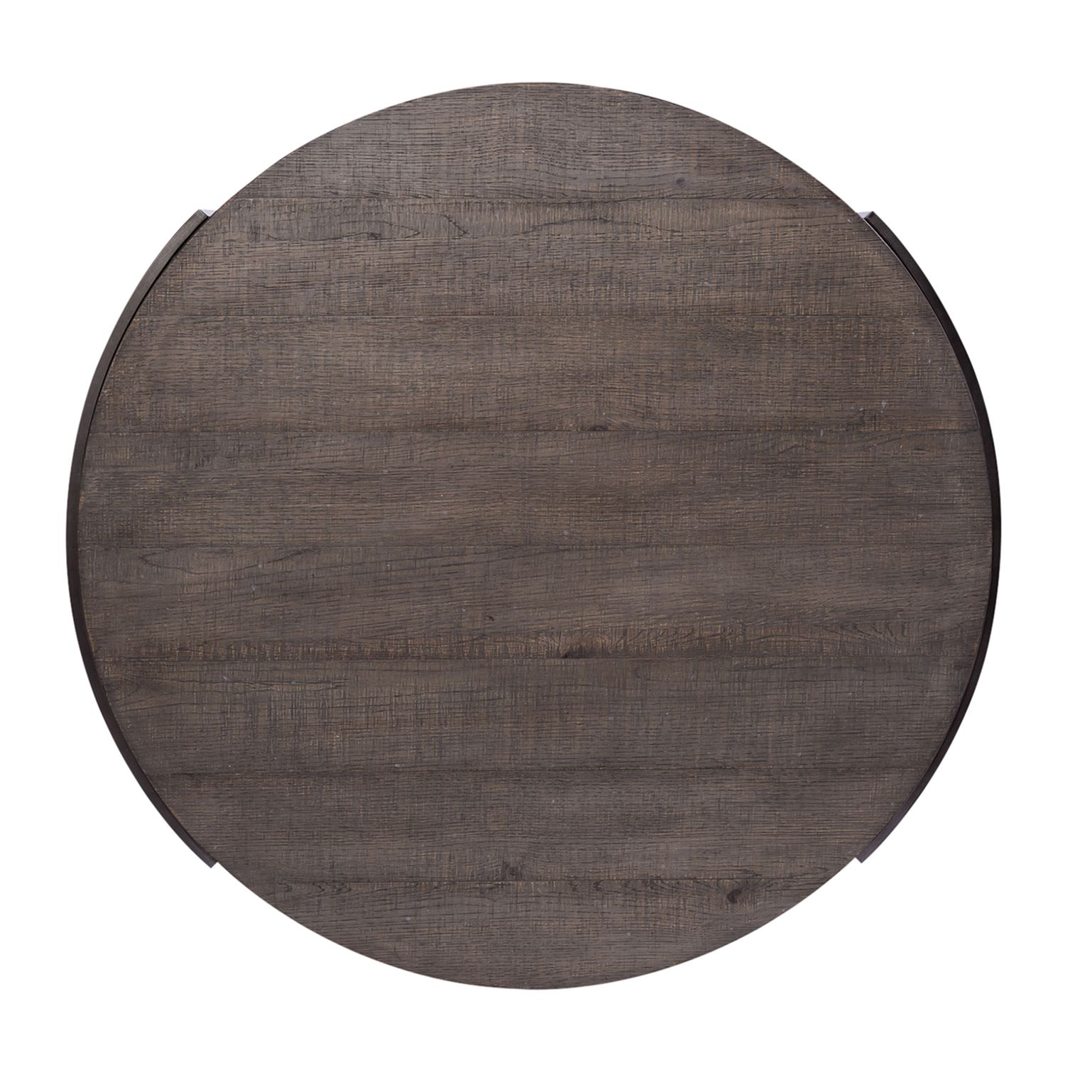 Modern View Round MDF/Metal Cocktail Table