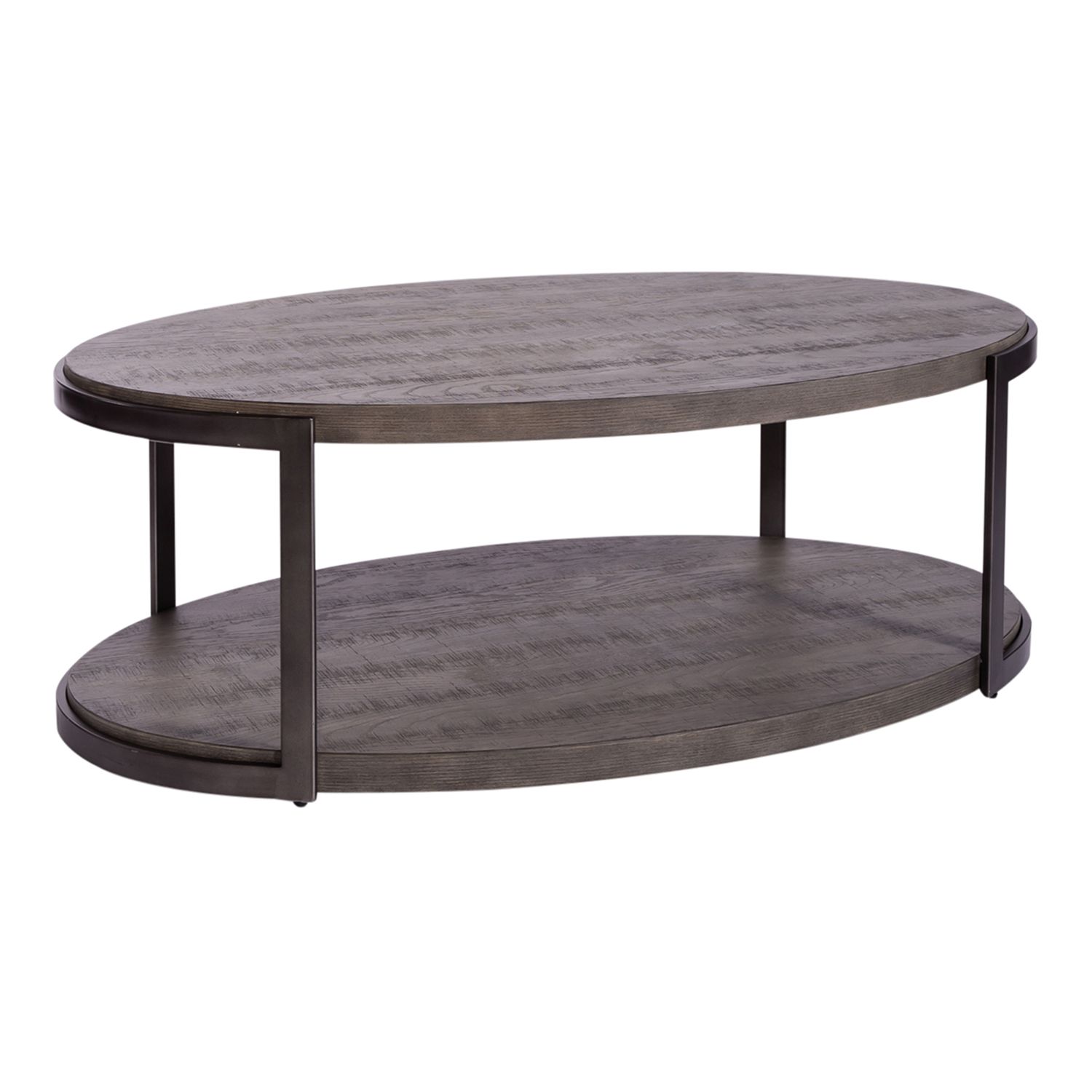 Modern View Round Cocktail Table Set | Gauntlet Gray | Liberty