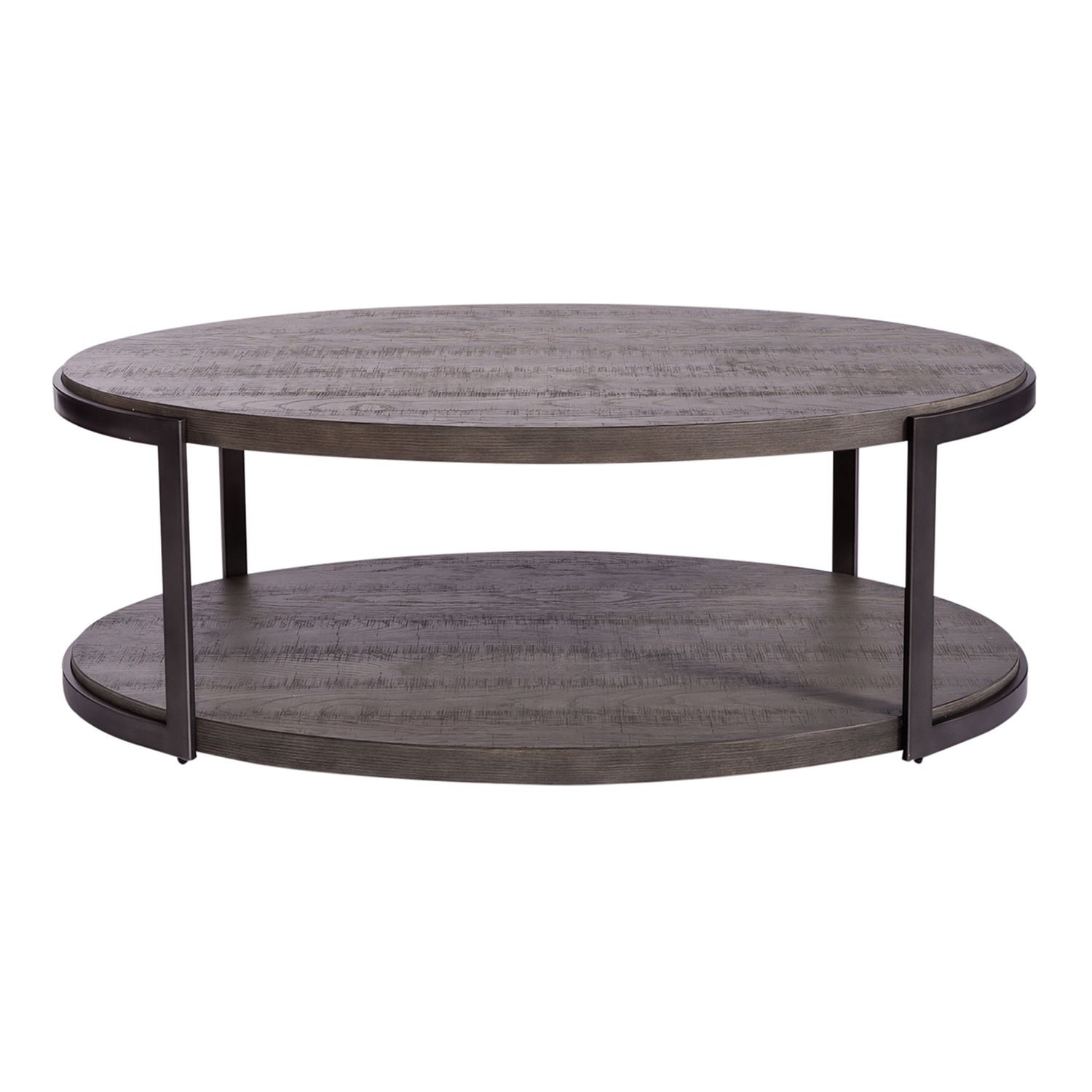 Modern View Round Cocktail Table Set | Gauntlet Gray | Liberty