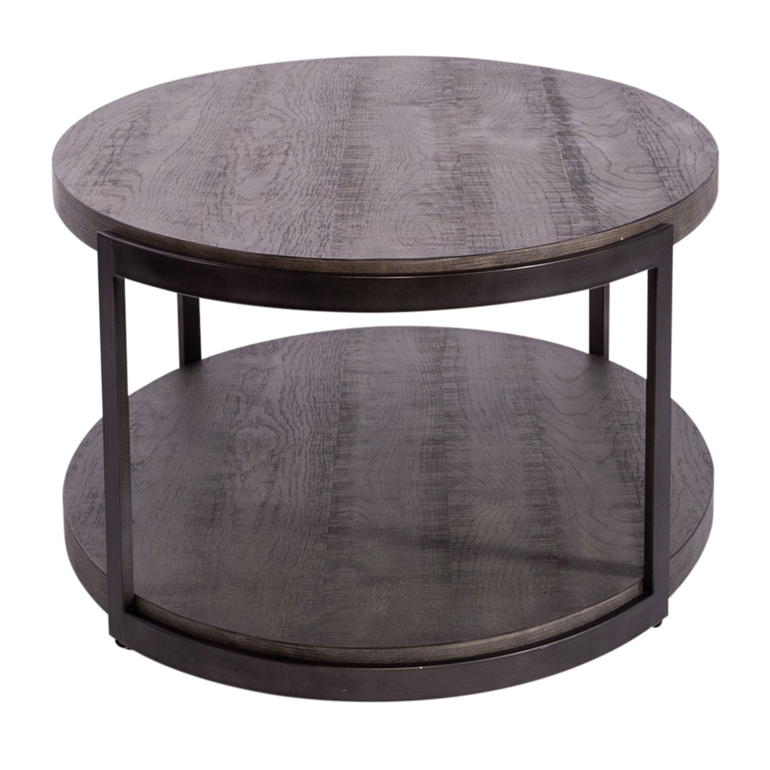 Modern View Round Cocktail Table Set | Gauntlet Gray | Liberty