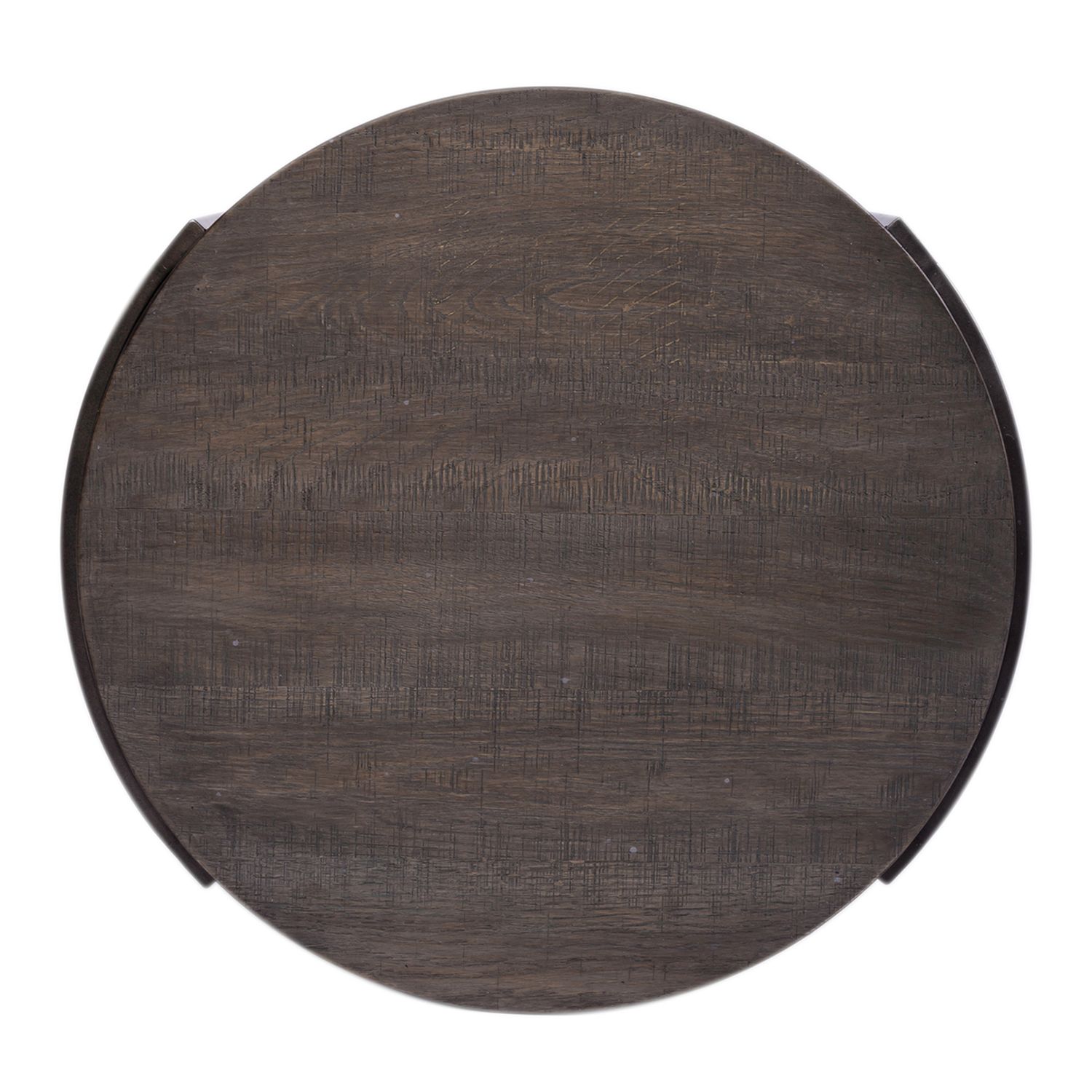 Modern View Round MDF/Metal End Table
