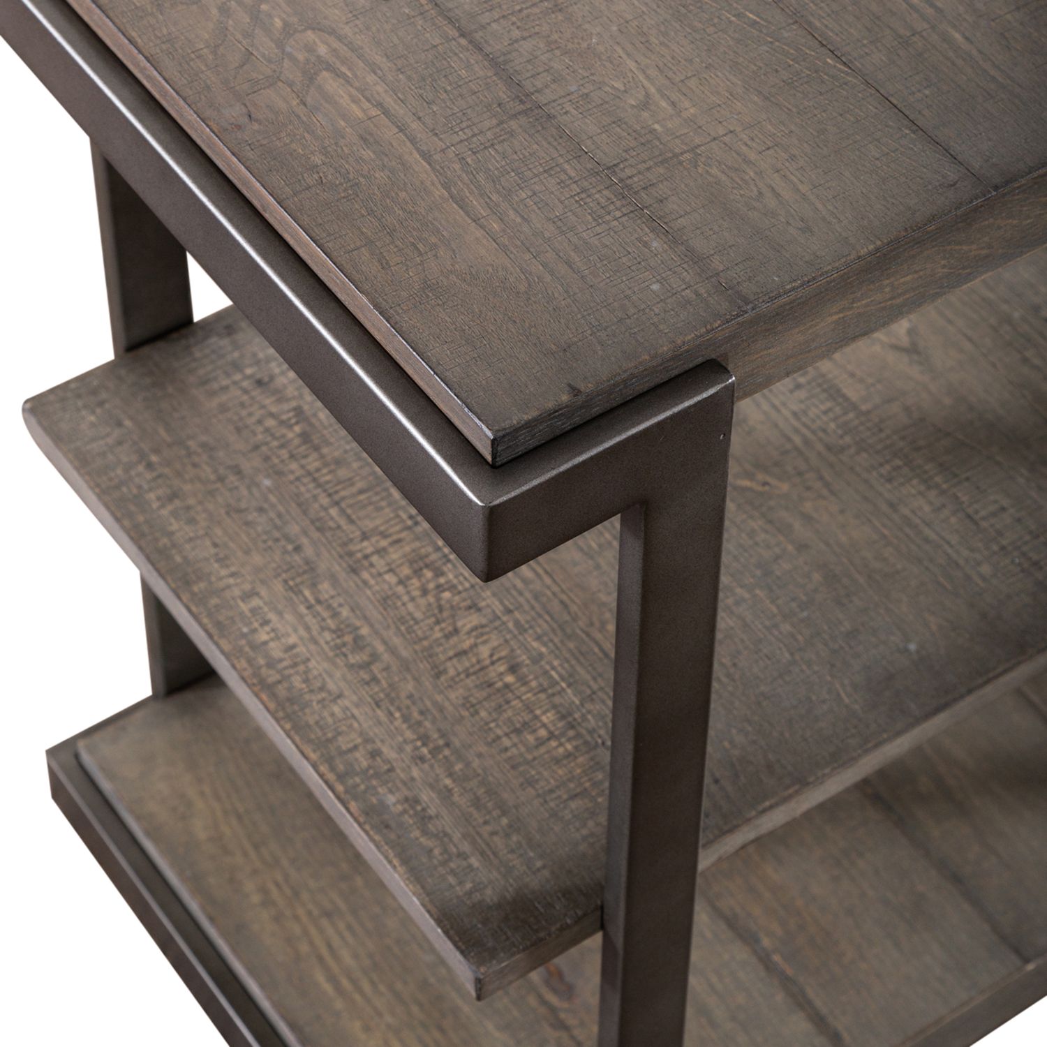 Modern View Round Cocktail Table Set | Gauntlet Gray | Liberty