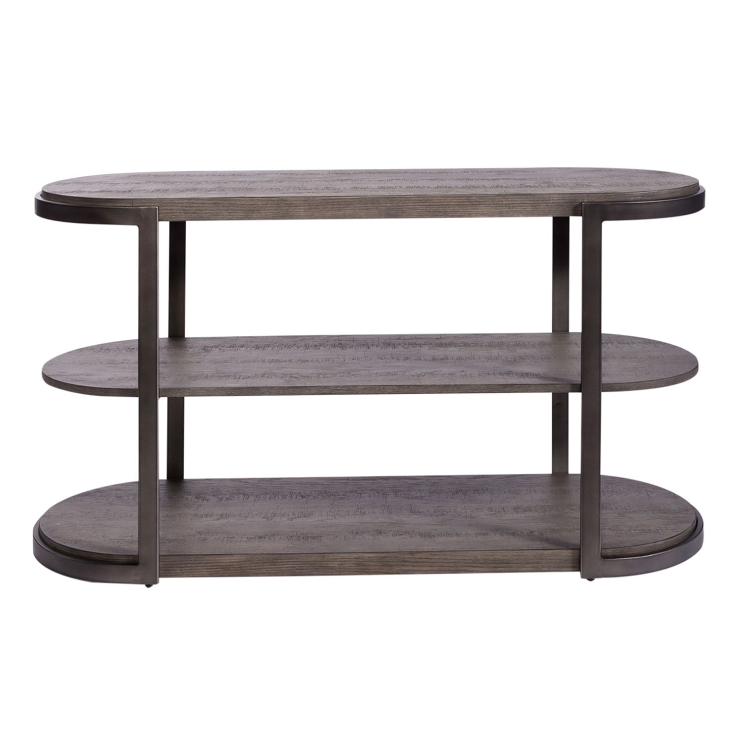 Modern View Oval Cocktail Table Set | Gauntlet Gray | Liberty