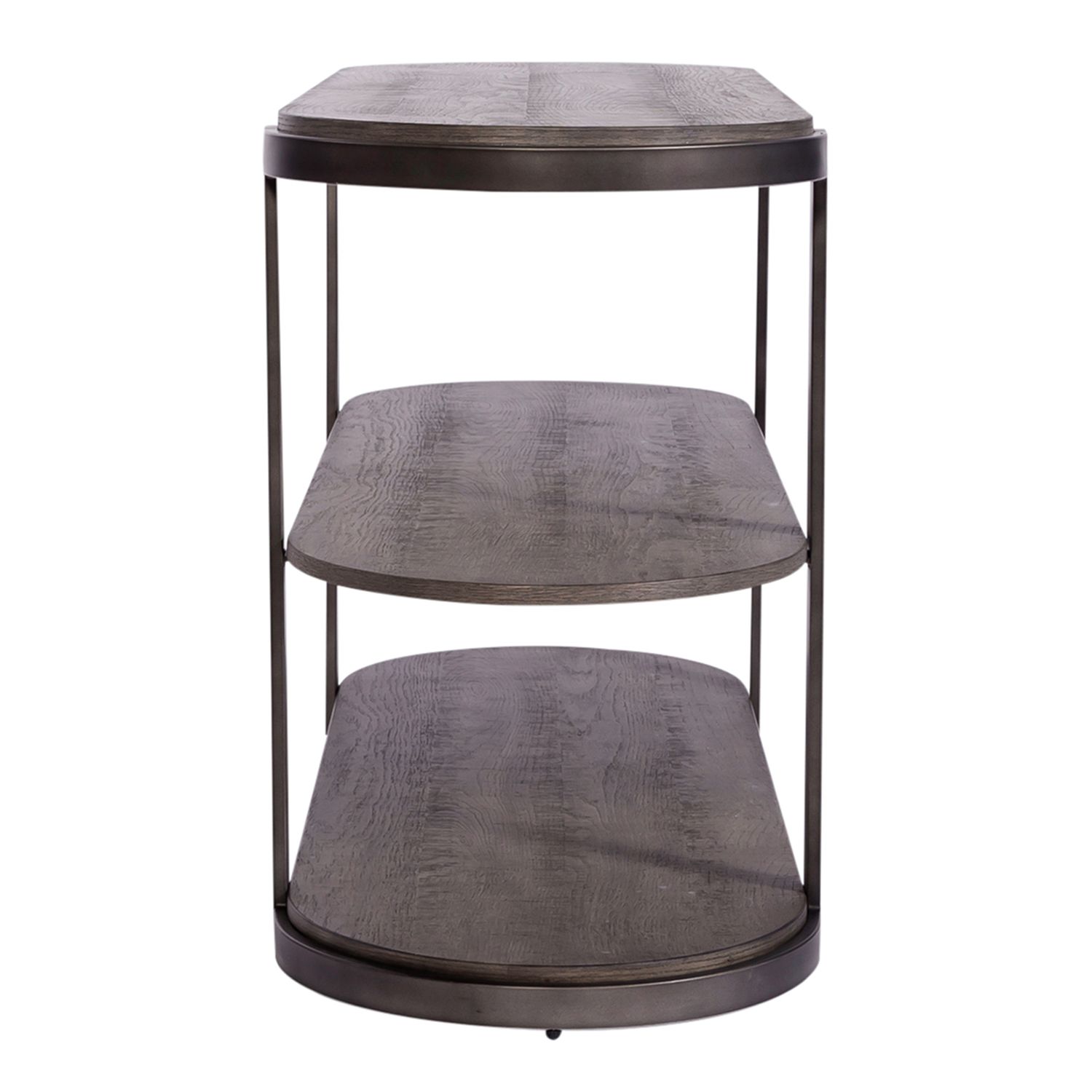 Modern View Oval MDF/Metal Sofa Table