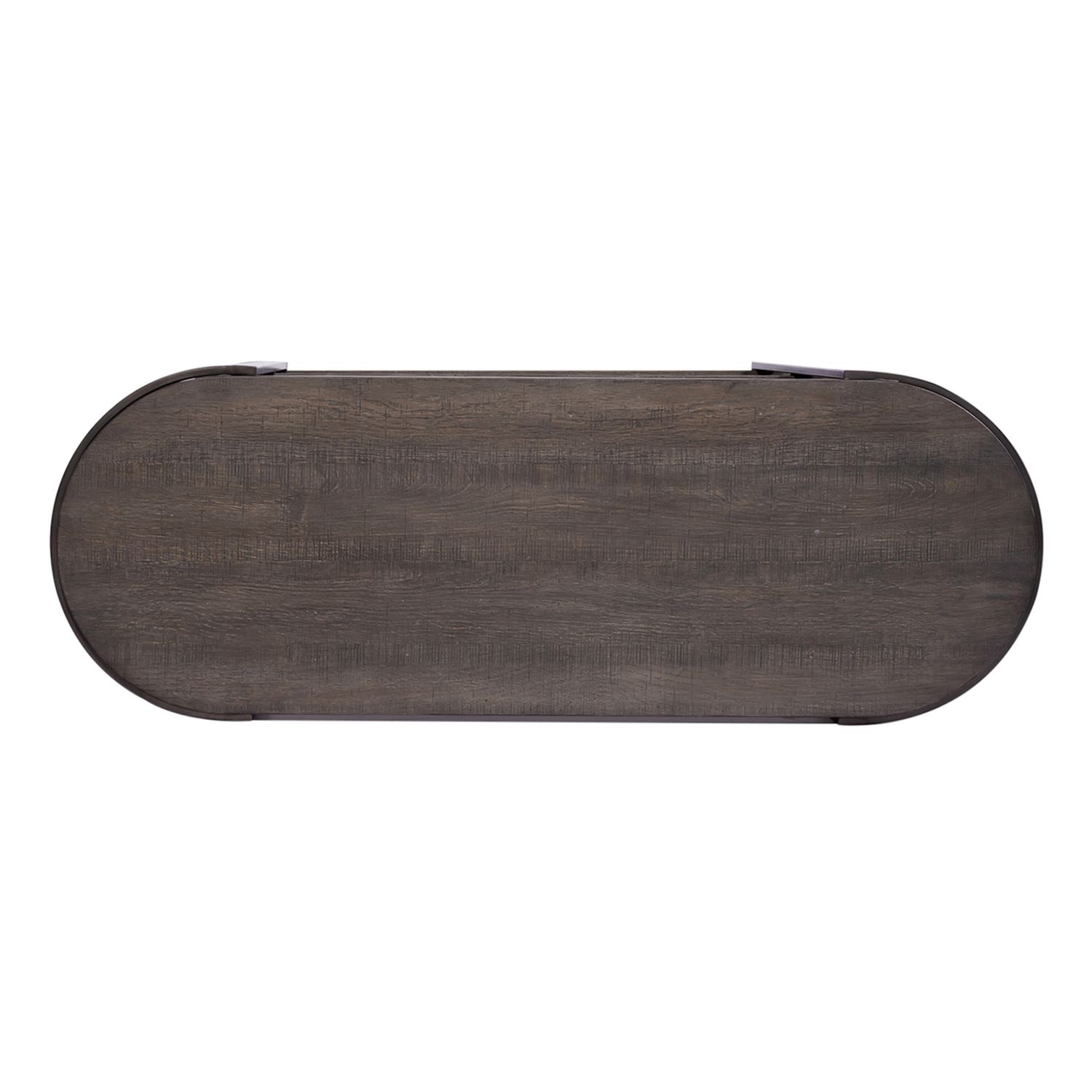 Modern View Oval MDF/Metal Sofa Table