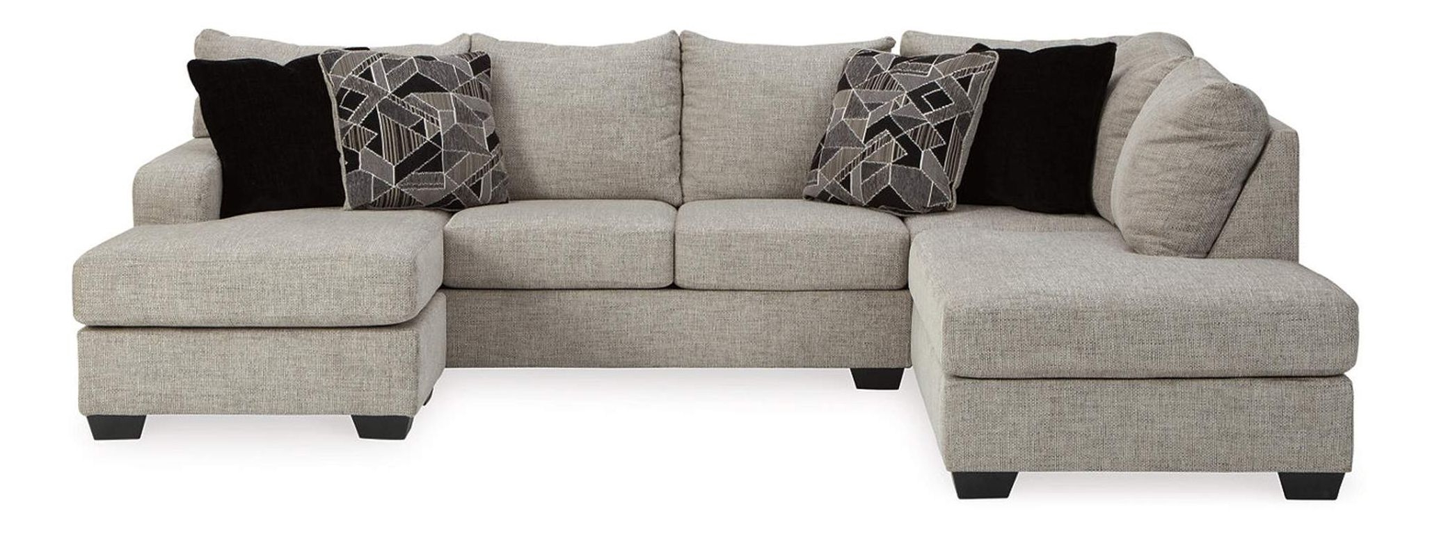 Megginson 2-Piece Polyester Sectional w/LAF Sofa Chaise