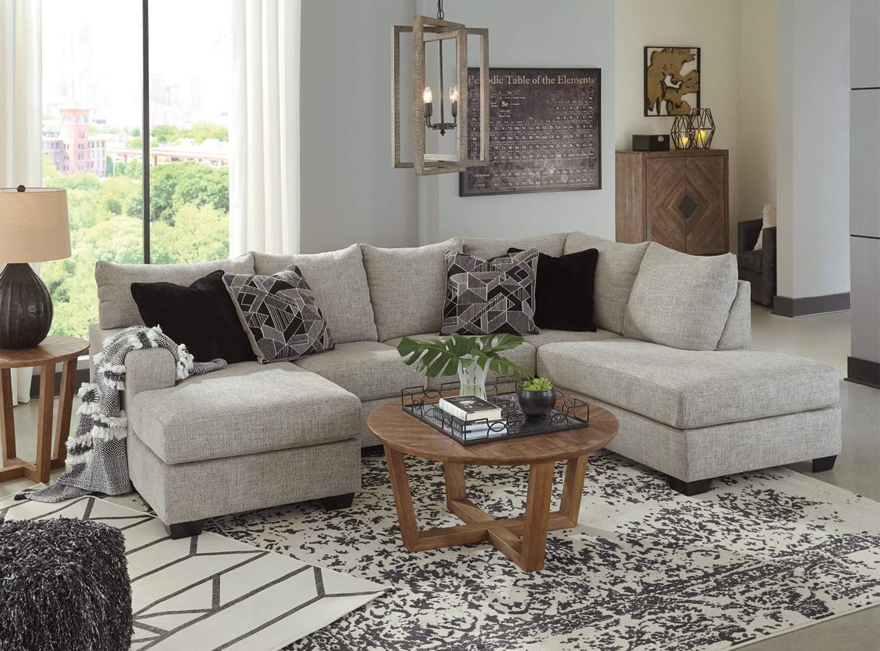 Megginson 2-Piece Polyester Sectional w/LAF Sofa Chaise