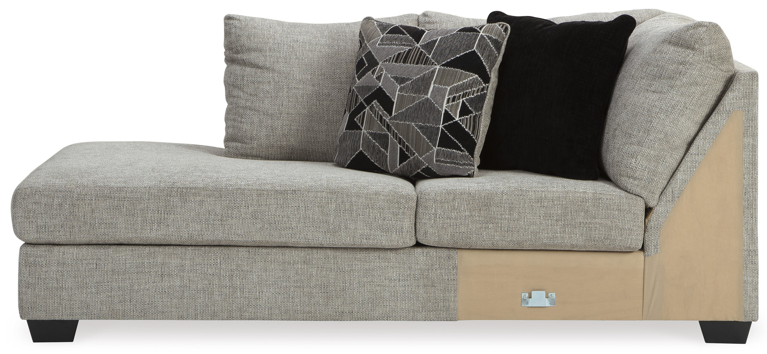 Megginson 2-Piece Polyester Sectional w/RAF Sofa Chaise