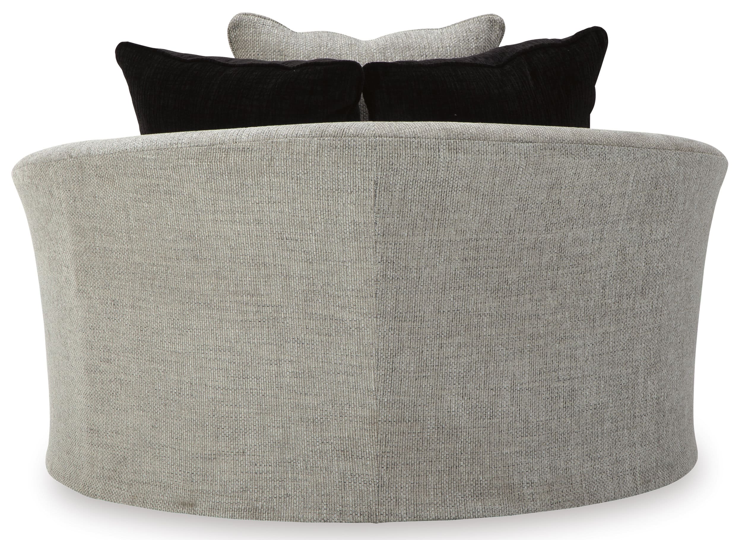Megginson Polyester Oversized Round Swivel Chair
