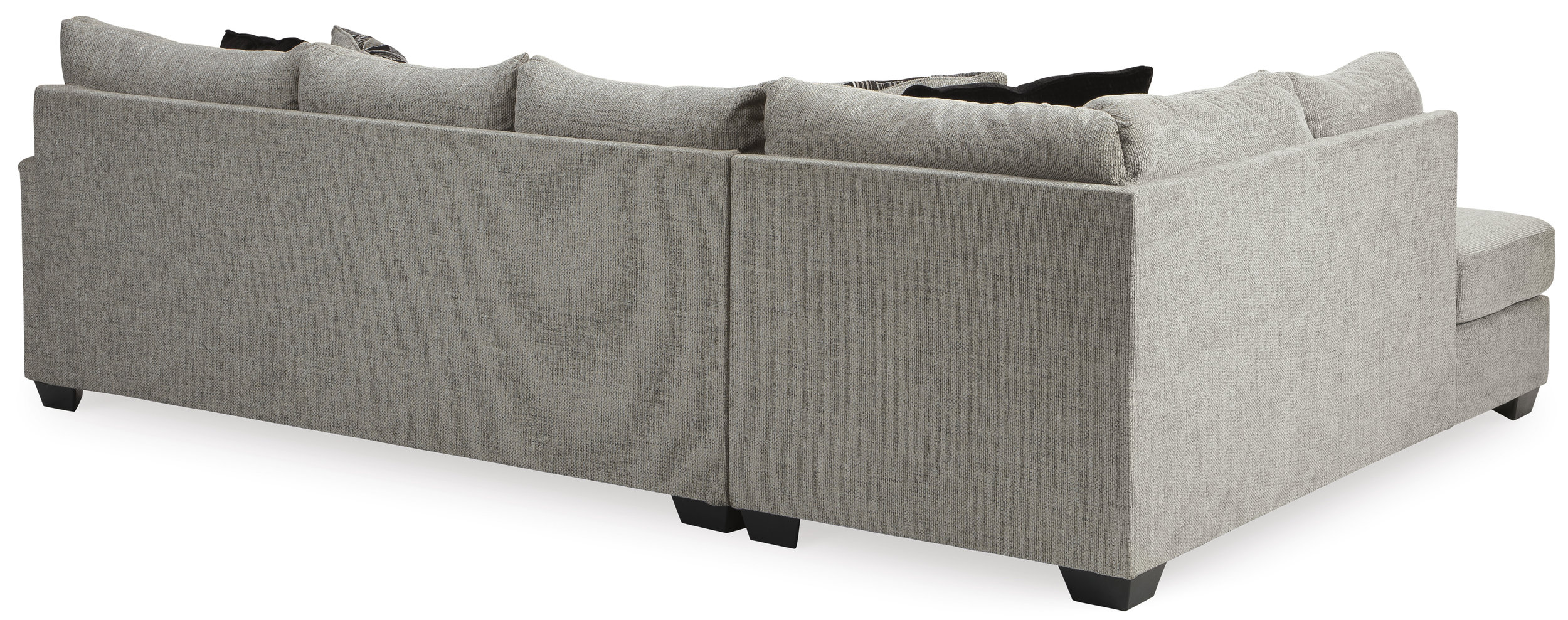 Megginson 2-Piece Polyester Sectional w/RAF Sofa Chaise