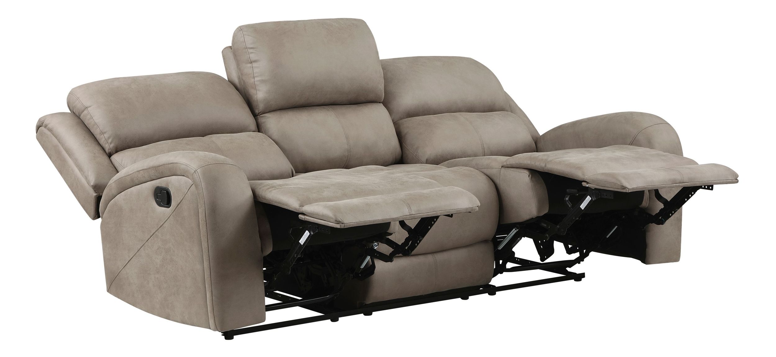 Pagosa Microfiber Double Reclining Living Room Set