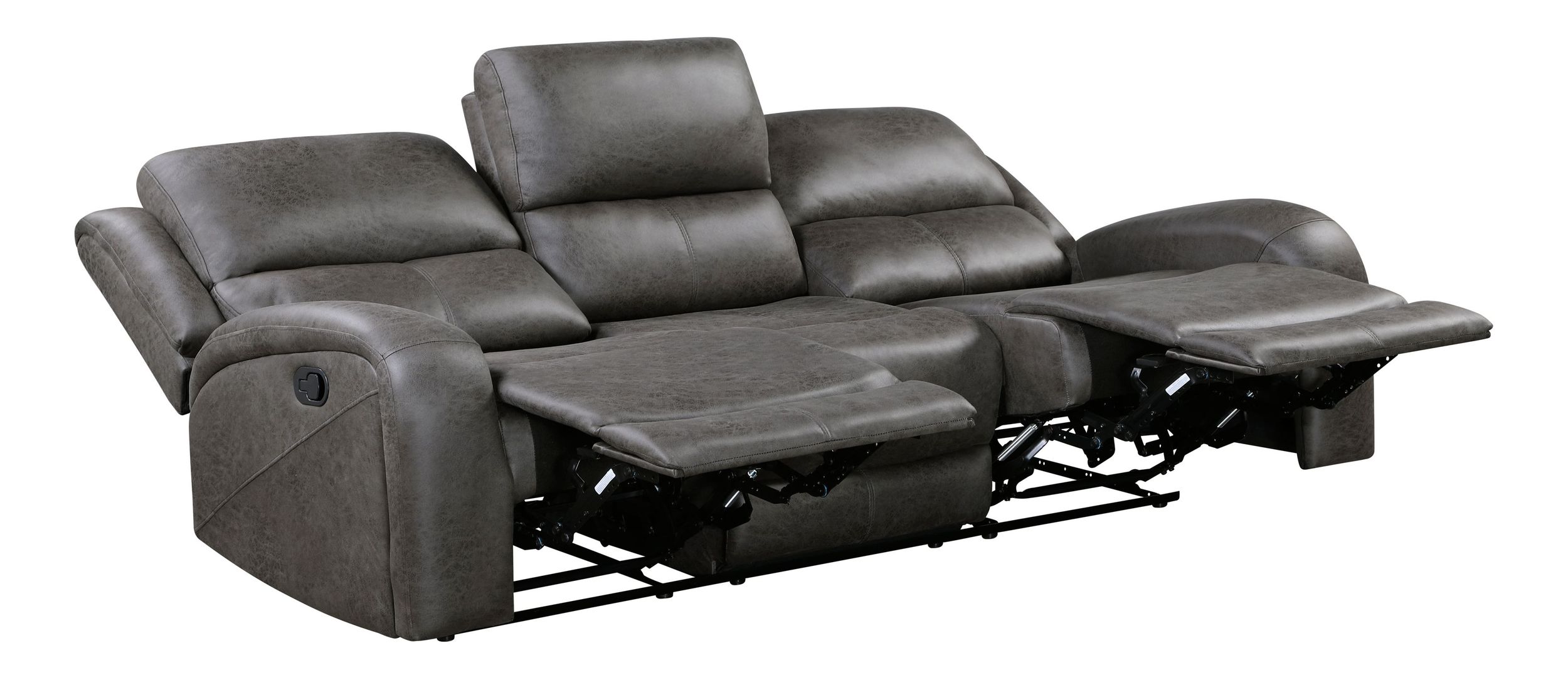 Pagosa Microfiber Double Reclining Living Room Set