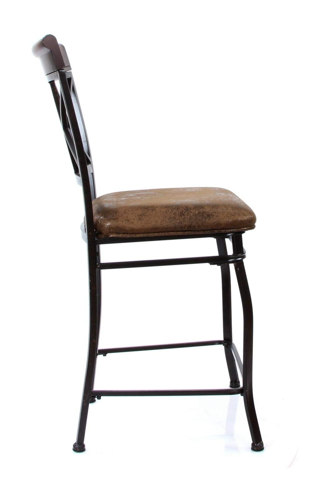 Tavio Fabric/Metal Counter Chair, Composition 5