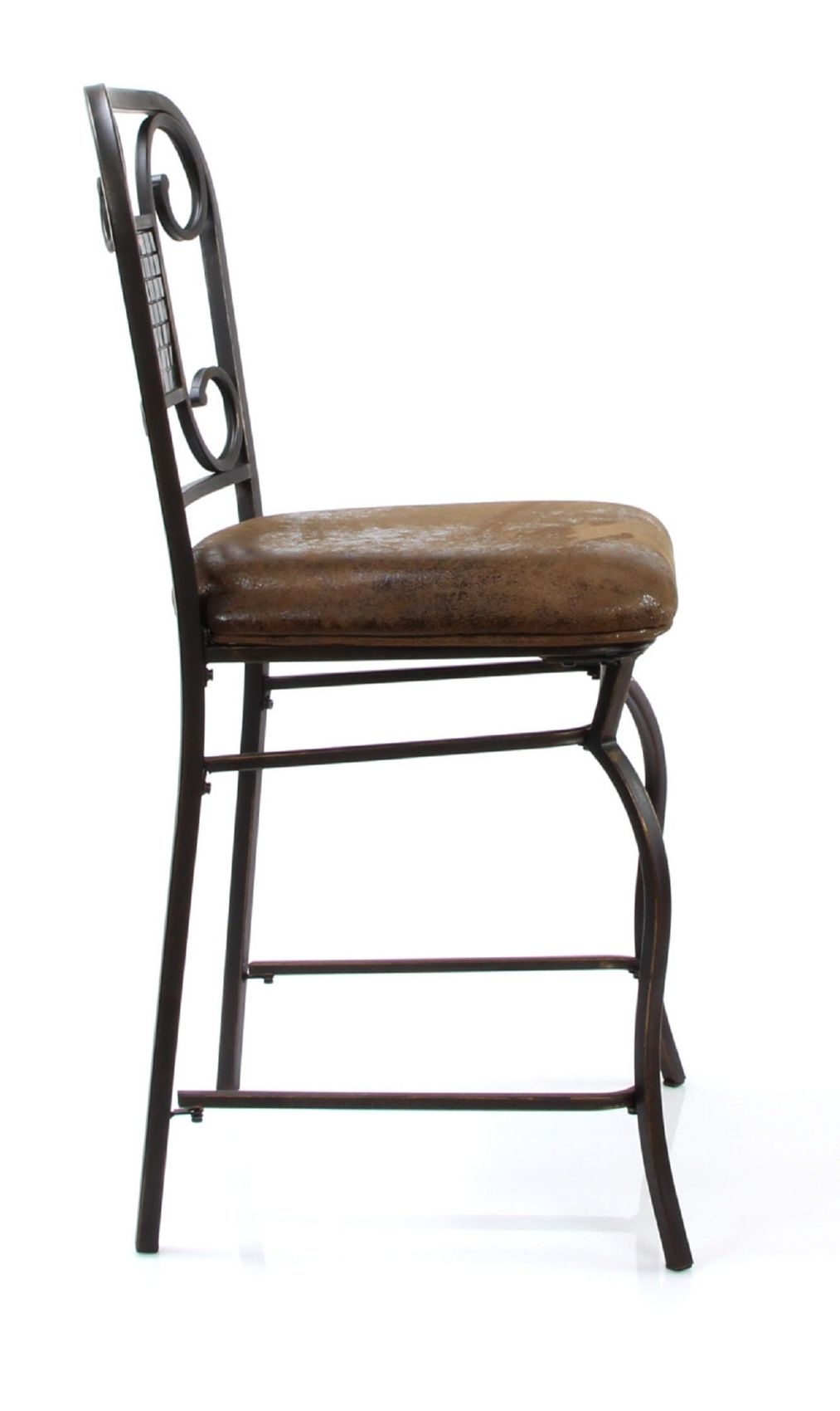 Tavio Fabric/Metal Counter Chair, Composition 3