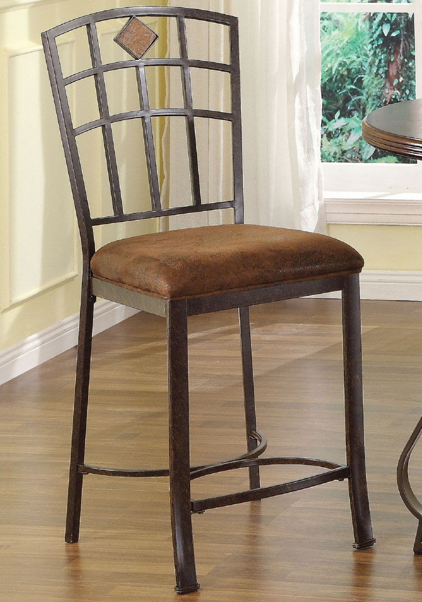 Tavio Fabric/Metal Counter Chair, Composition 2