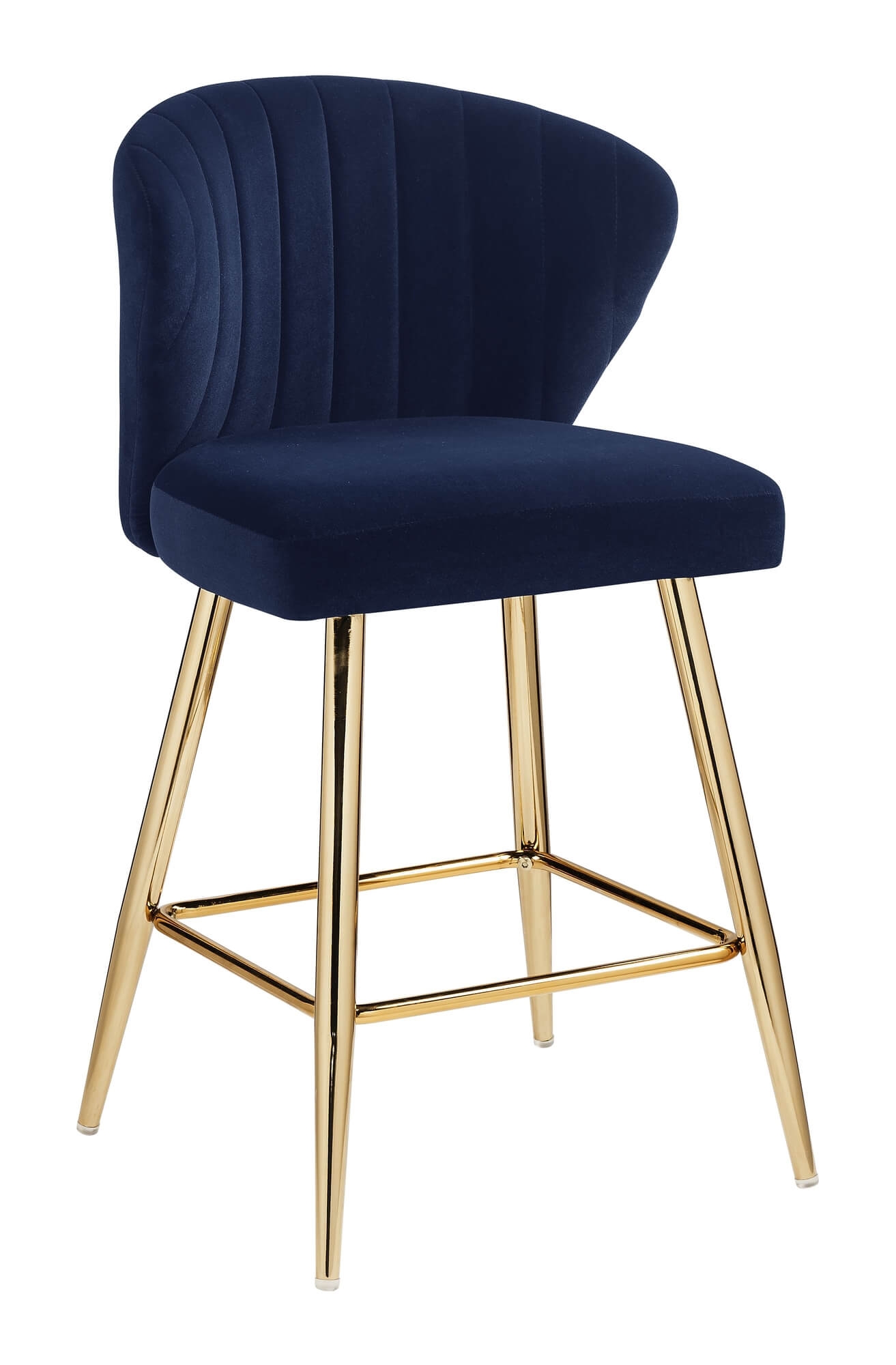 Rizgek Fabric/Metal Counter Chair