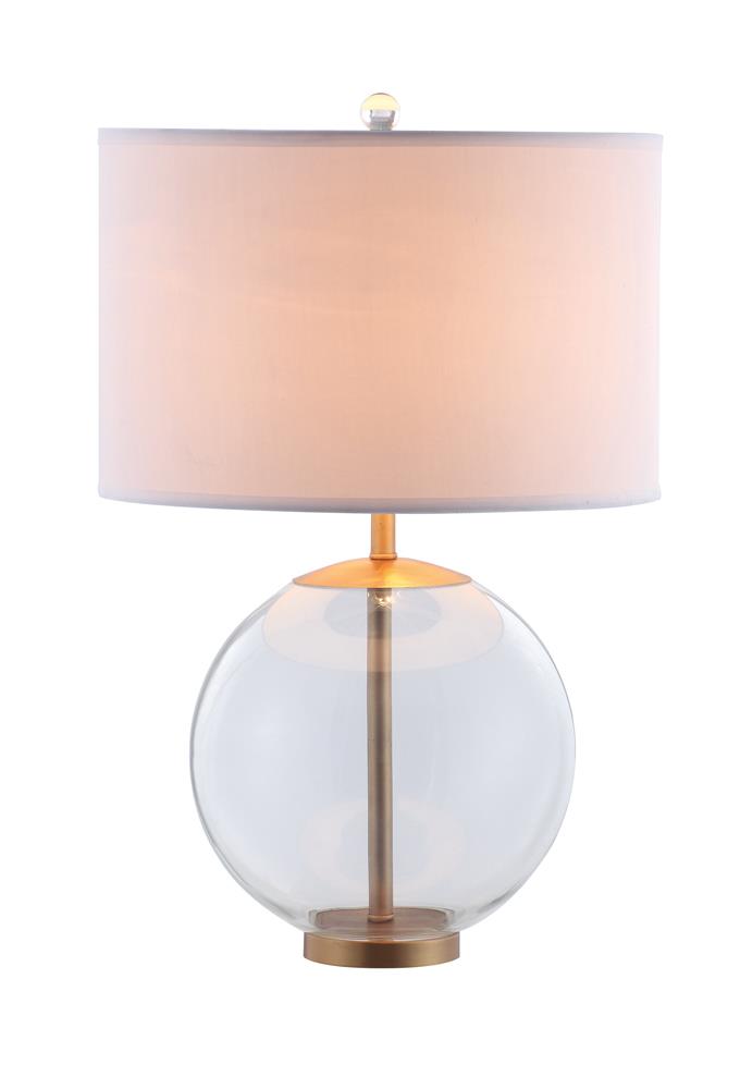 Kenny Drum Shade Table Lamp w/Glass Base