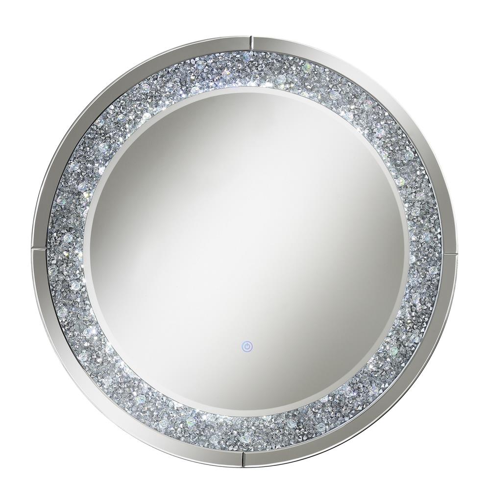 Lixue Round Wall Mirror with LED Lighting
