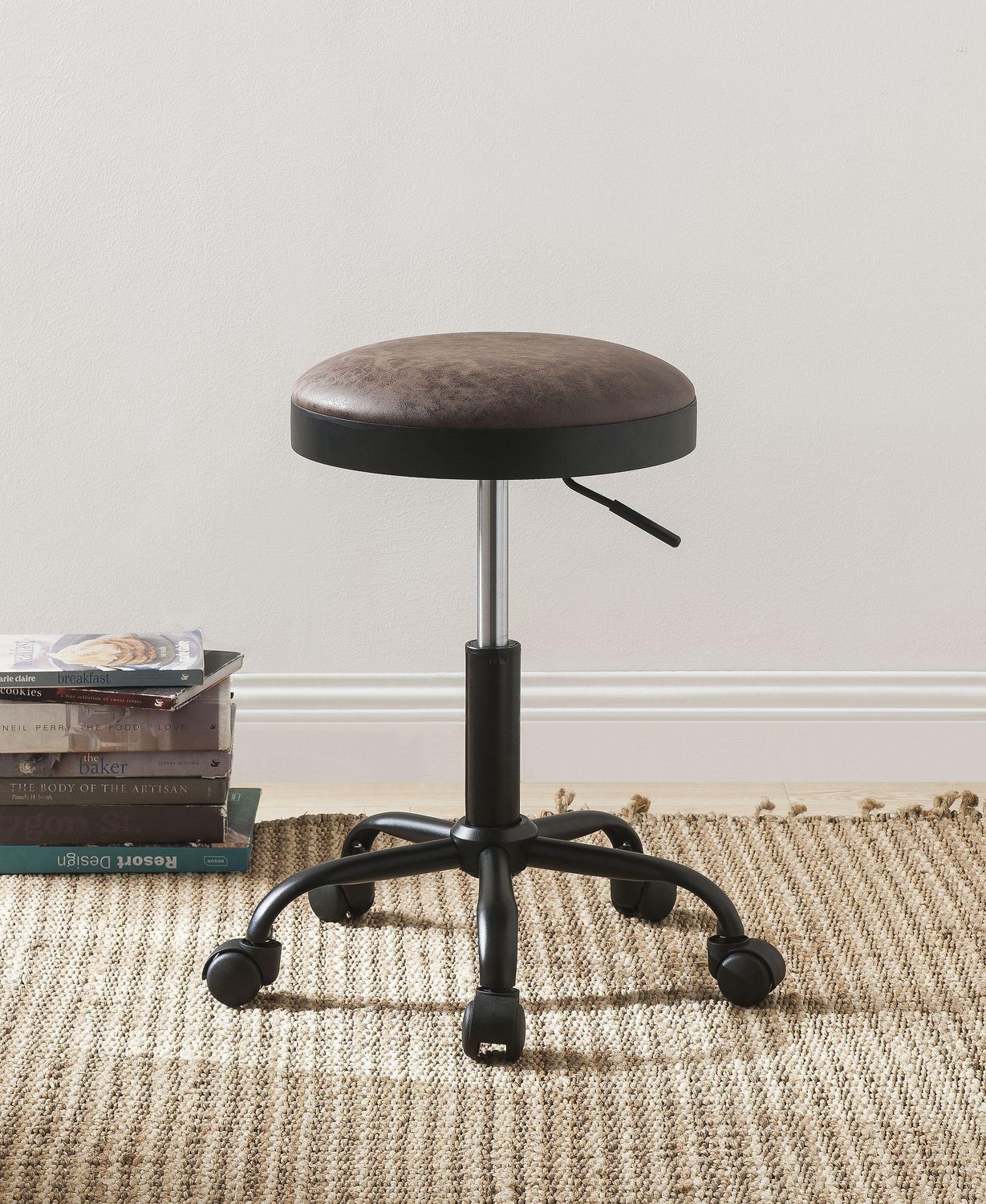Ouray Leatherette Adjustable Stool