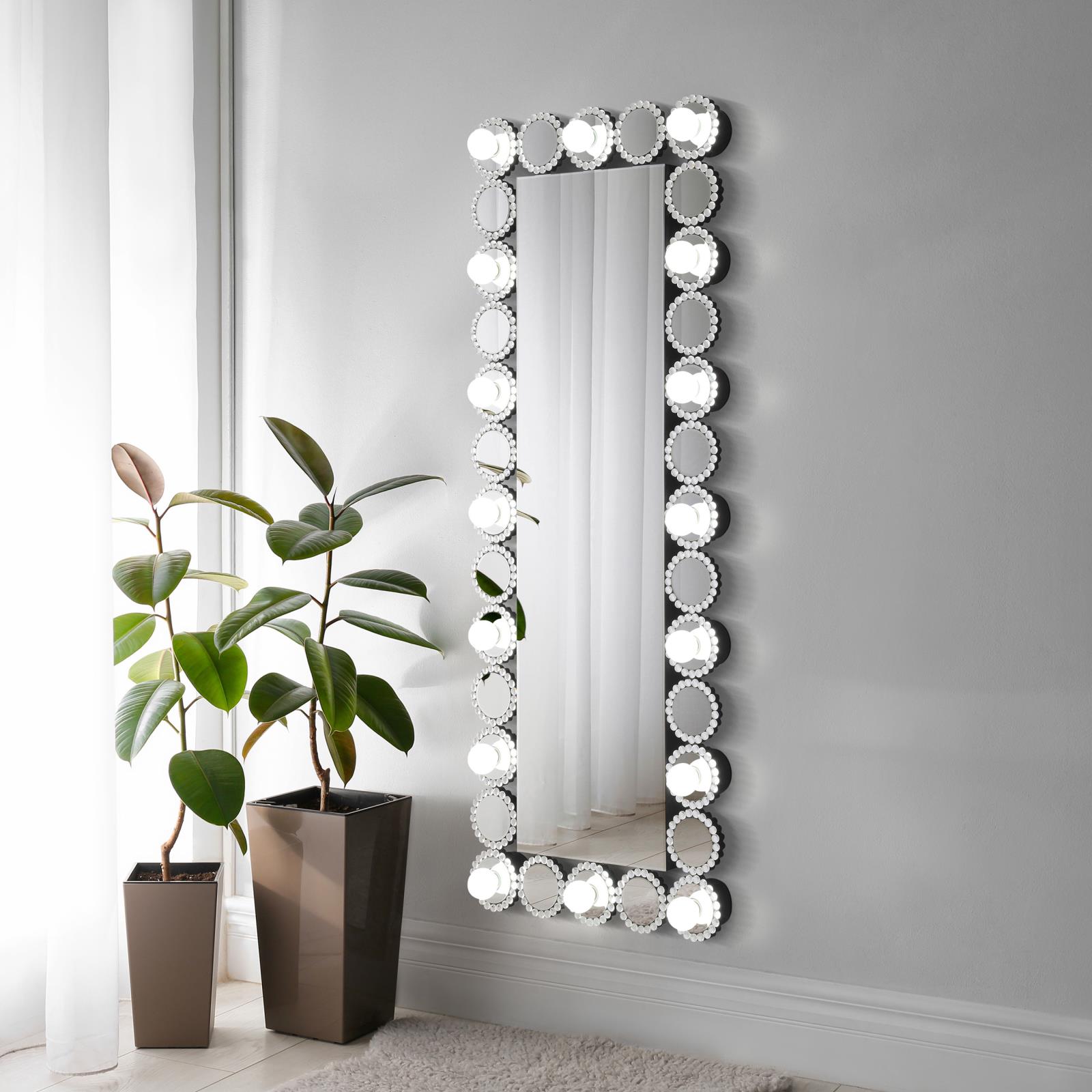 Aghes Rectangular Wall Mirror with LED Lighting