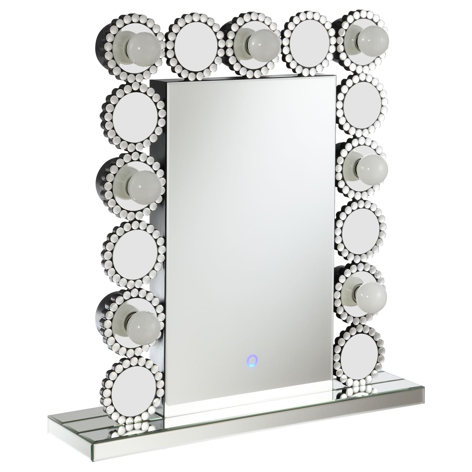 Aghes Rectangular Table Mirror with LED Lighting