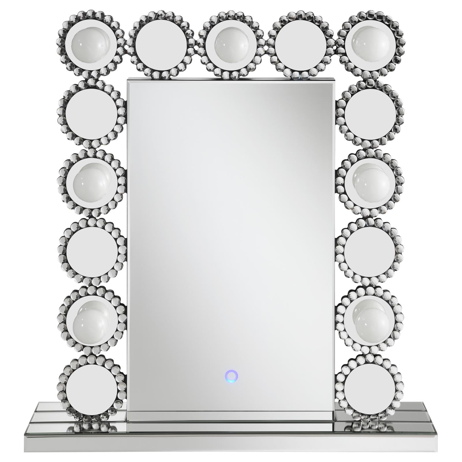 Aghes Rectangular Table Mirror with LED Lighting