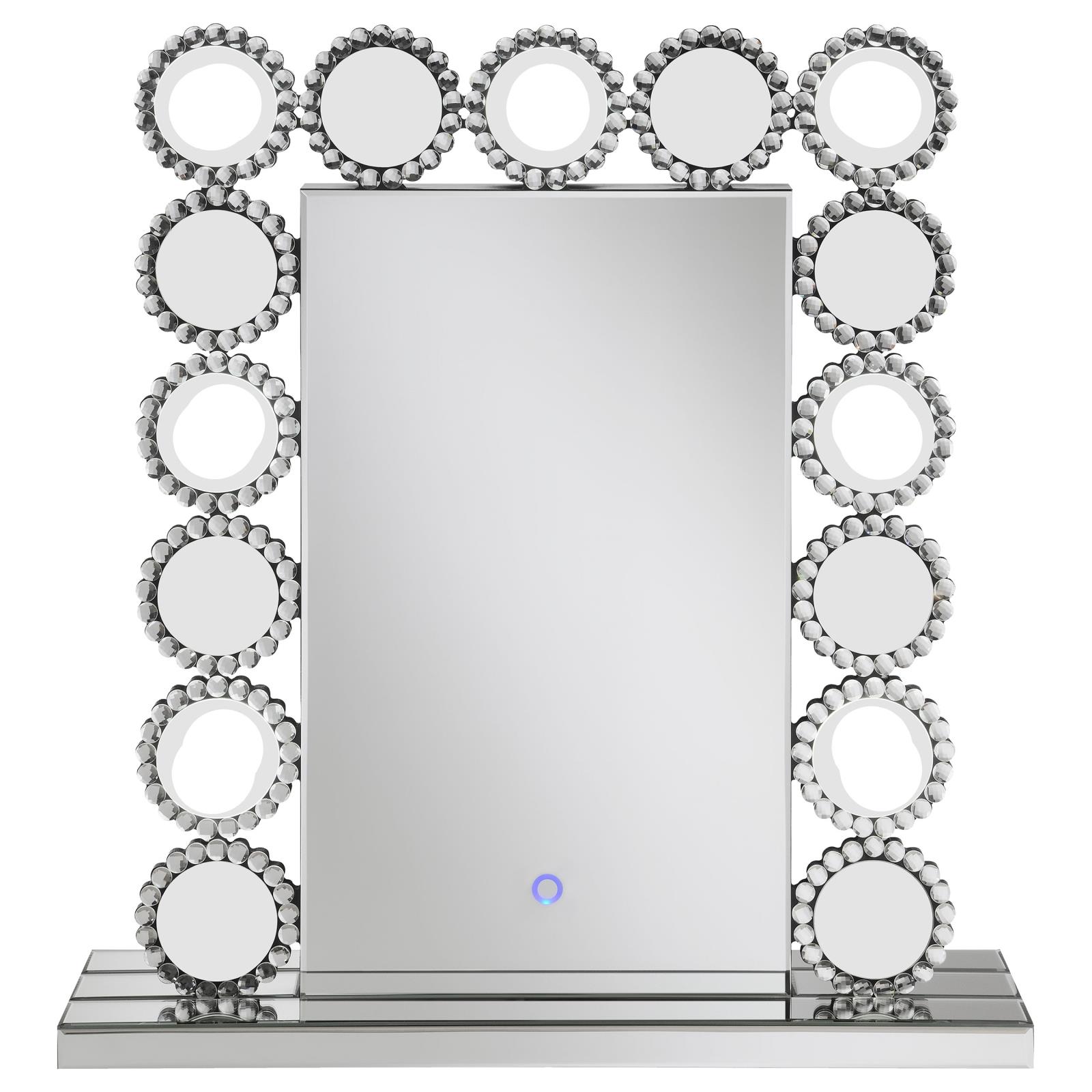 Aghes Rectangular Table Mirror with LED Lighting