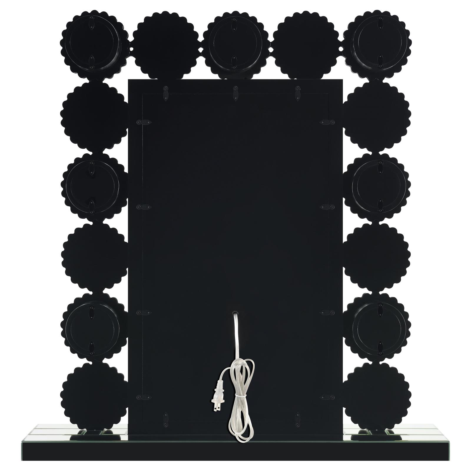 Aghes Rectangular Table Mirror with LED Lighting