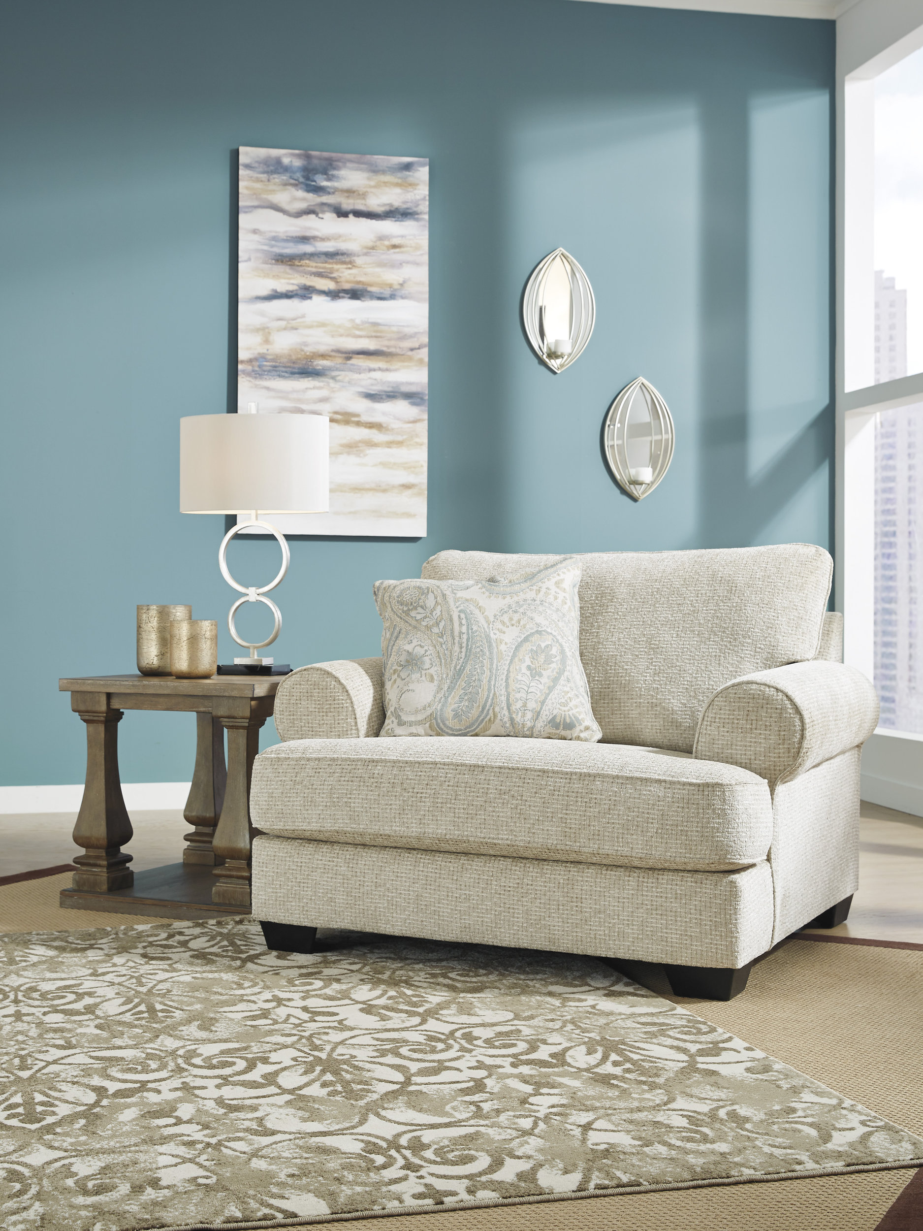 Monaghan Polyester Chair & a Half