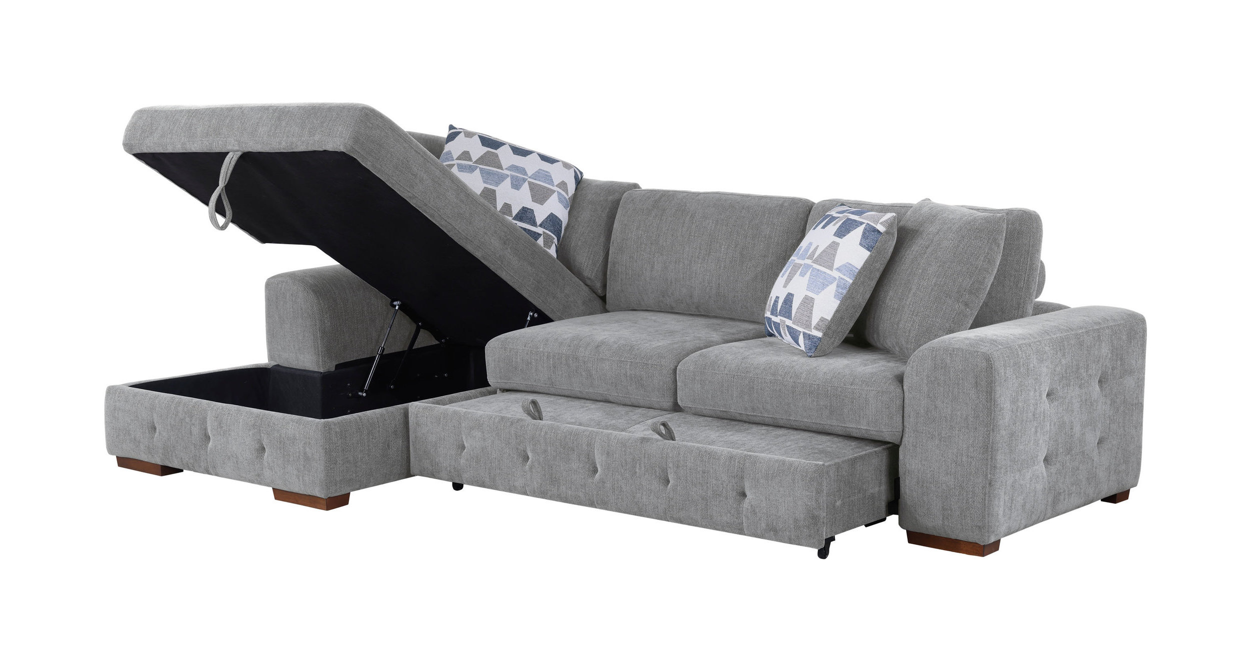 Raife Chenille 2-Piece Sectional Sofa with Left Chaise