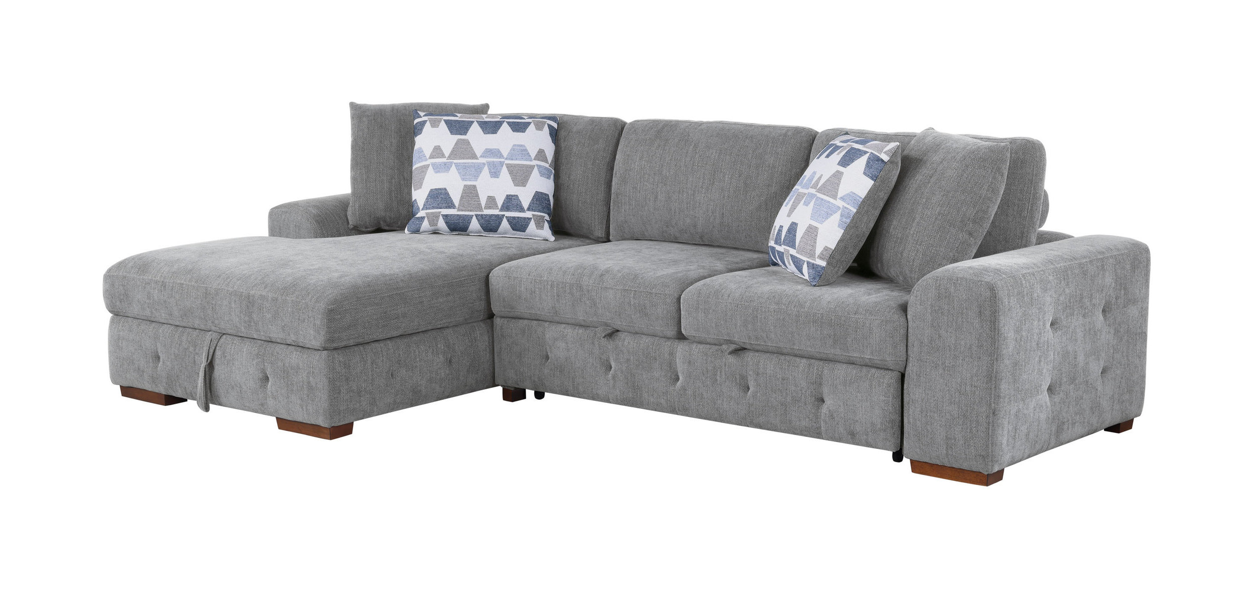 Raife Chenille 2-Piece Sectional Sofa Chaise