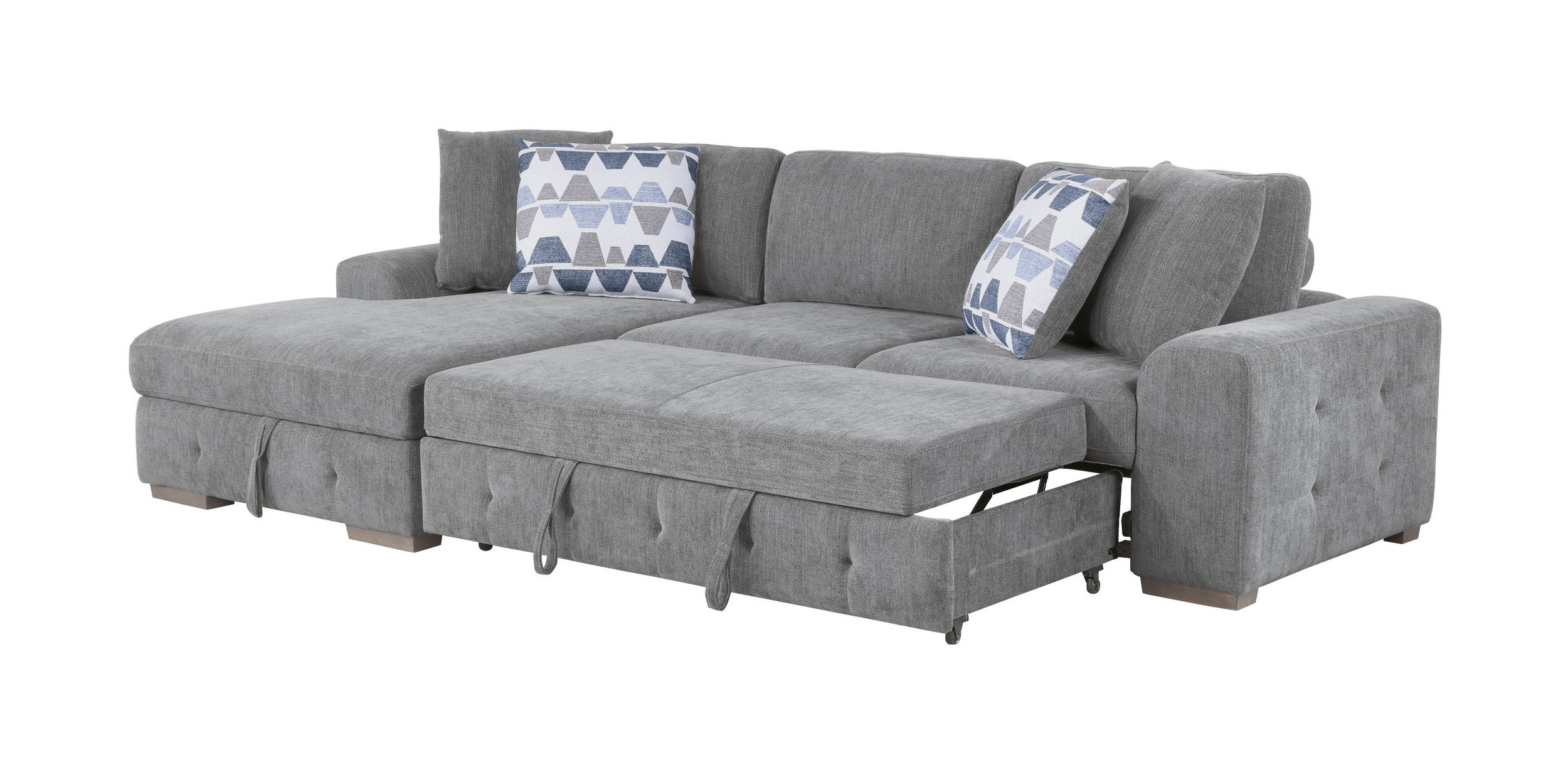 Raife Chenille 2-Piece Sectional Sofa Chaise