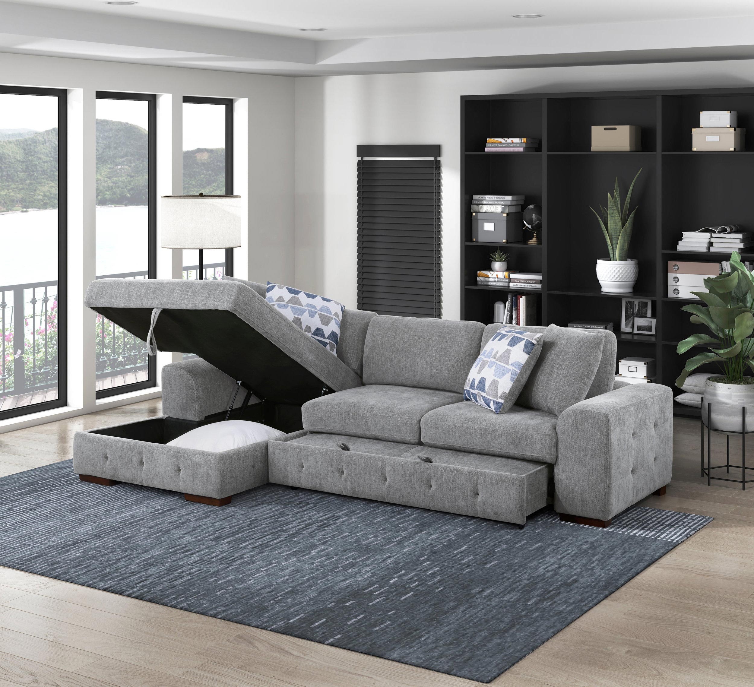 Raife Chenille 2-Piece Sectional Sofa with Left Chaise