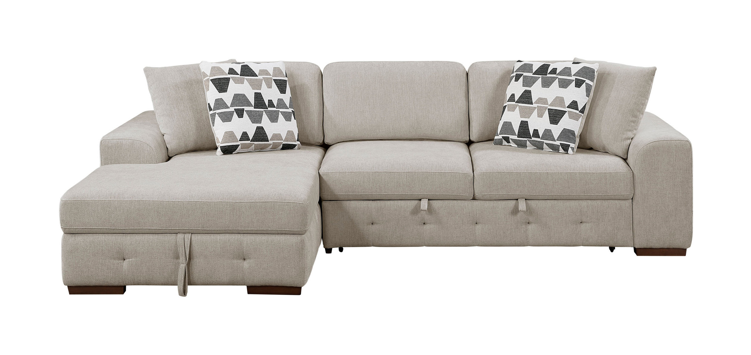 Raife Chenille 2-Piece Sectional Sofa Chaise