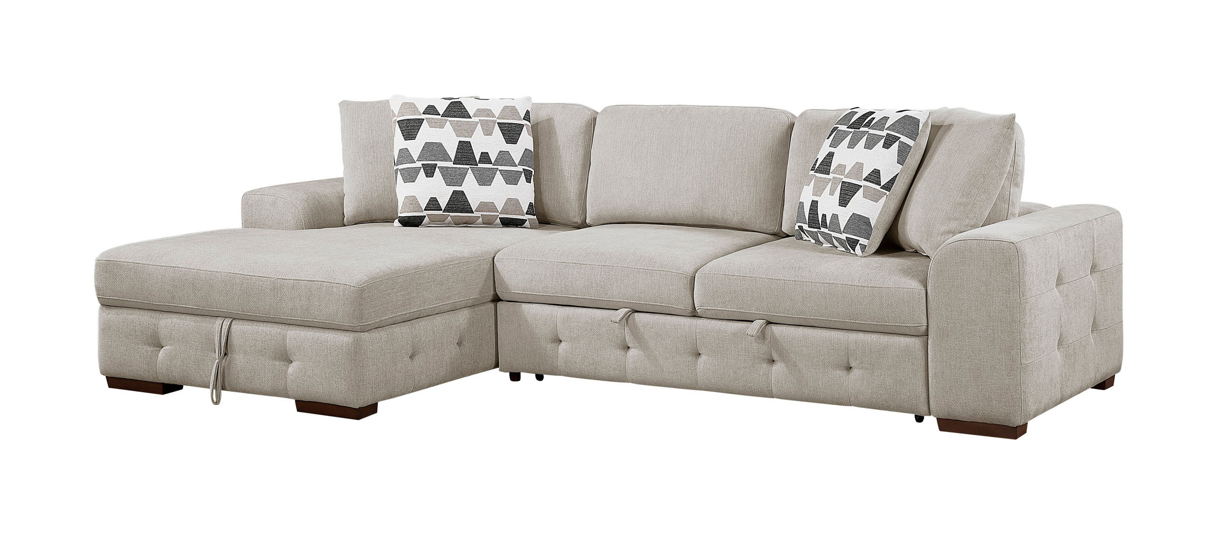 Raife Chenille 2-Piece Sectional Sofa Chaise