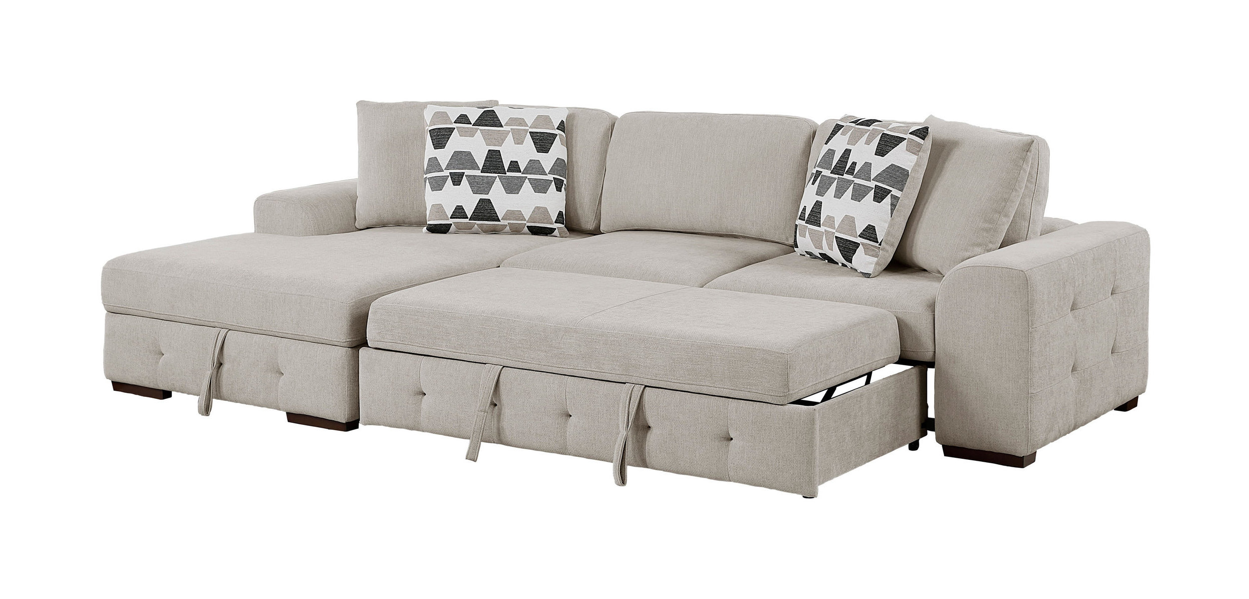 Raife Chenille 2-Piece Sectional Sofa with Left Chaise
