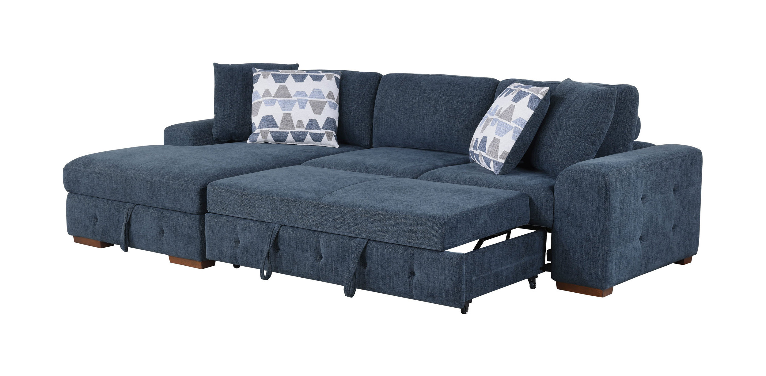 Raife Chenille 2-Piece Sectional Sofa Chaise