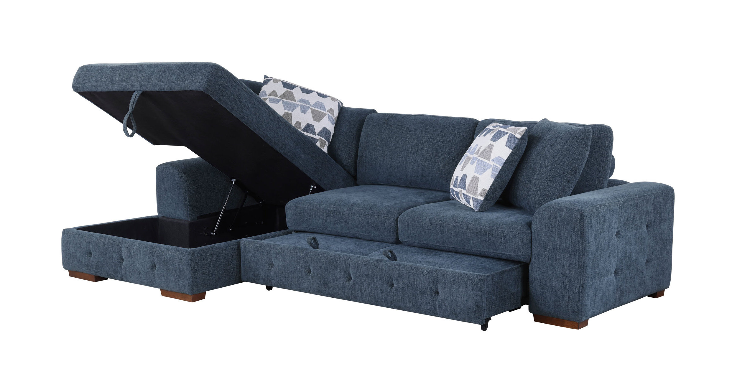 Raife Chenille 2-Piece Sectional Sofa with Left Chaise