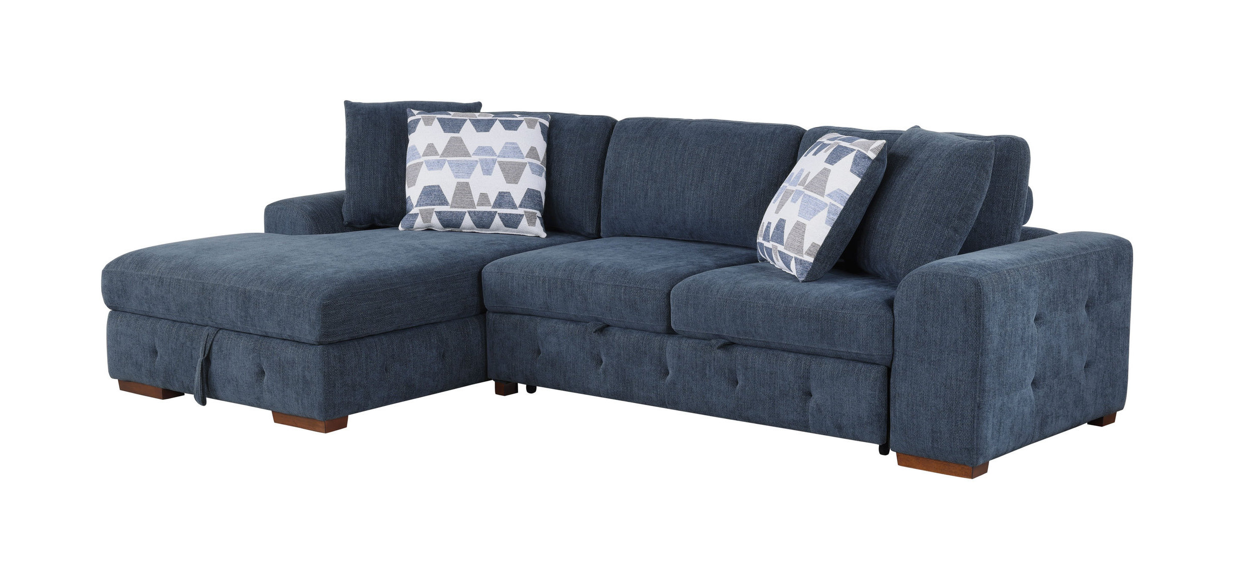 Raife Chenille 2-Piece Sectional Sofa Chaise