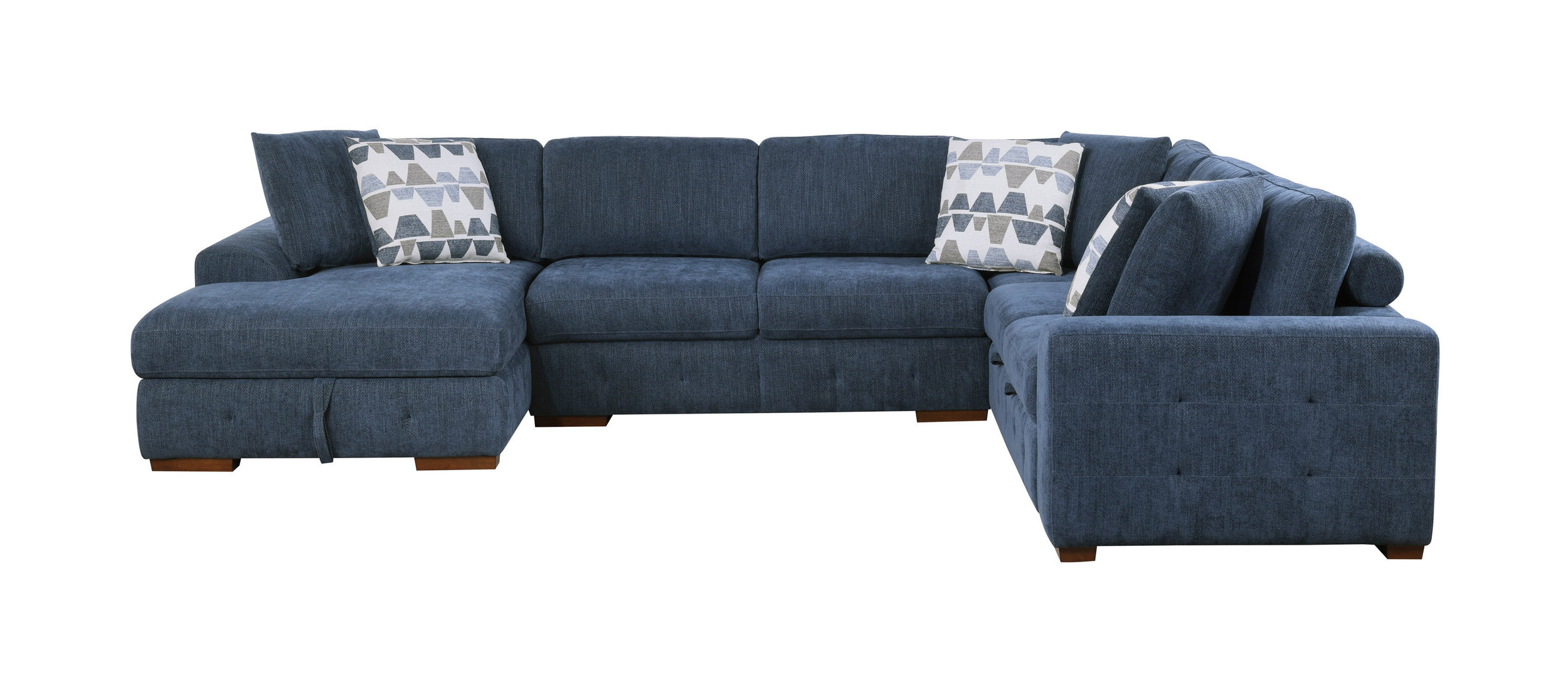 Raife U-Shaped Chenille 4-Piece Sectional