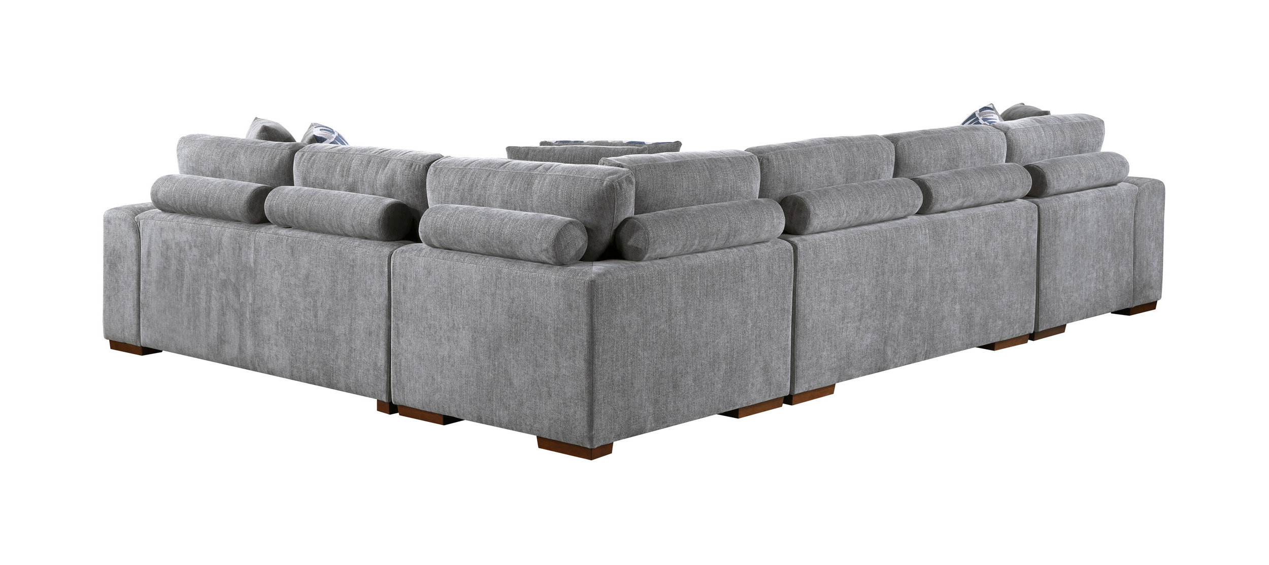 Raife U-Shaped Chenille 4-Piece Sectional with Left Chaise