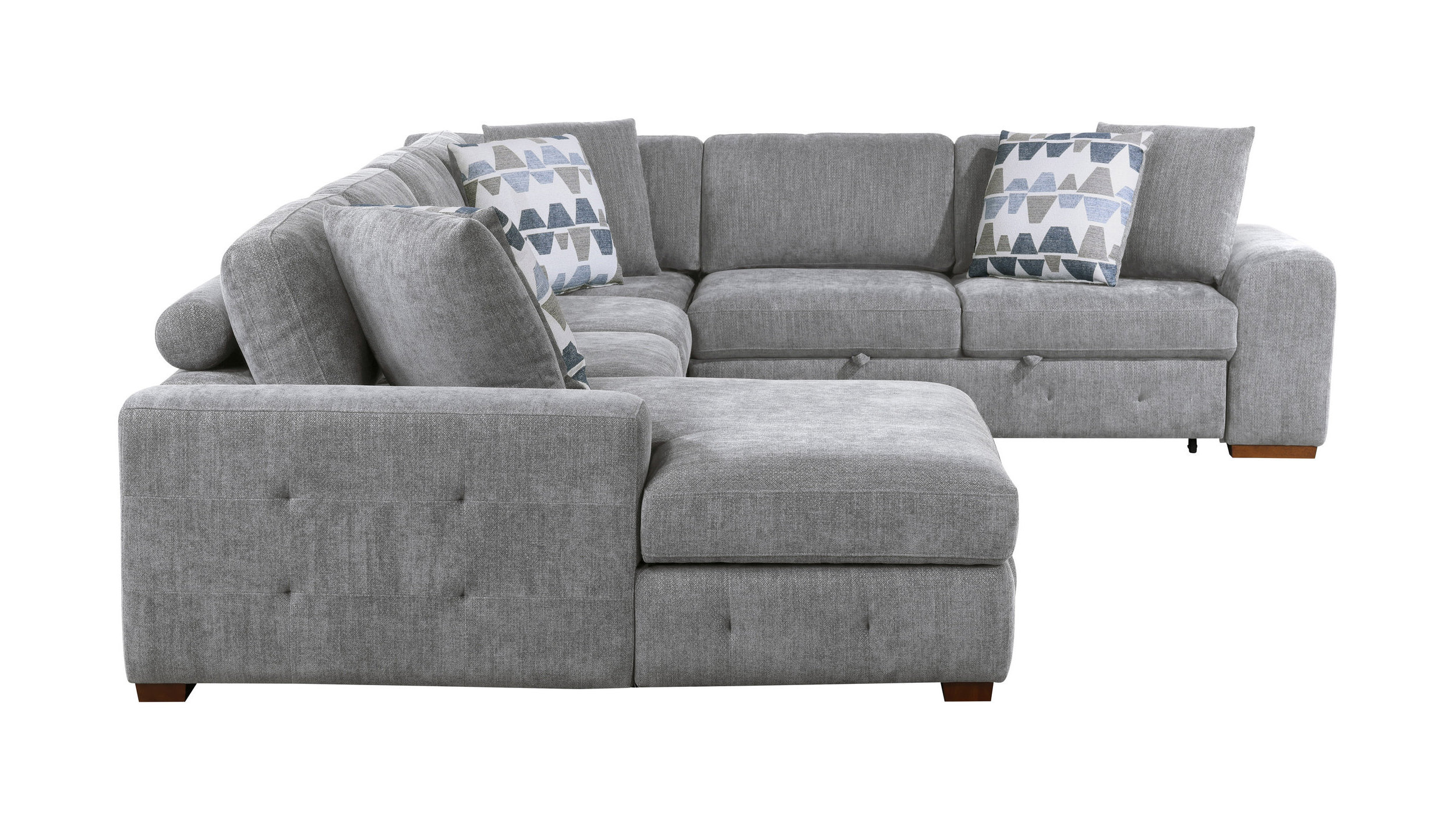 Raife U-Shaped Chenille 4-Piece Sectional
