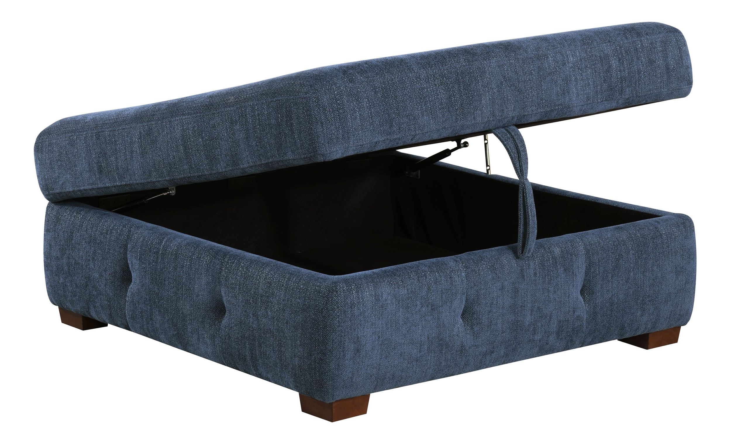 Raife Square Chenille Storage Ottoman