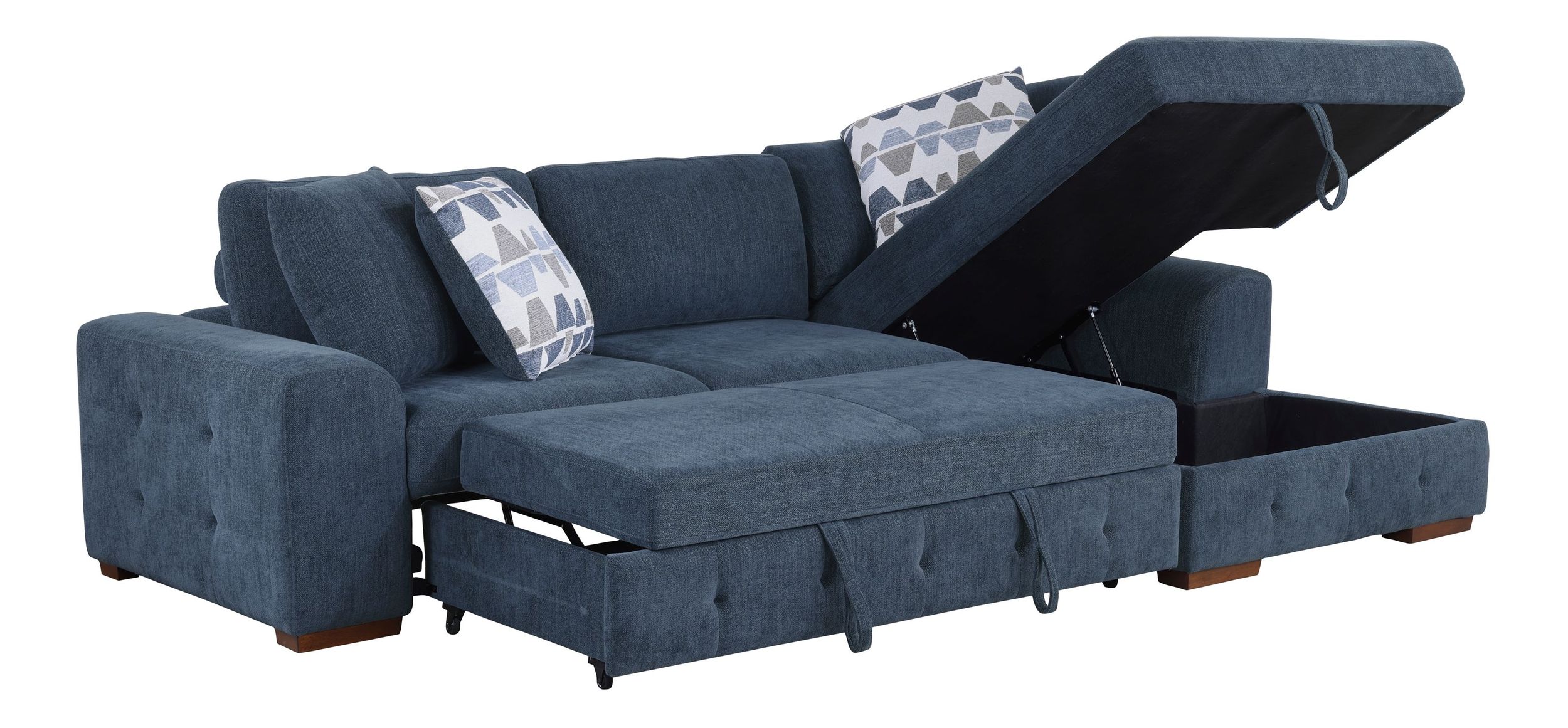 Raife Chenille 2-Piece Sectional Sofa Chaise