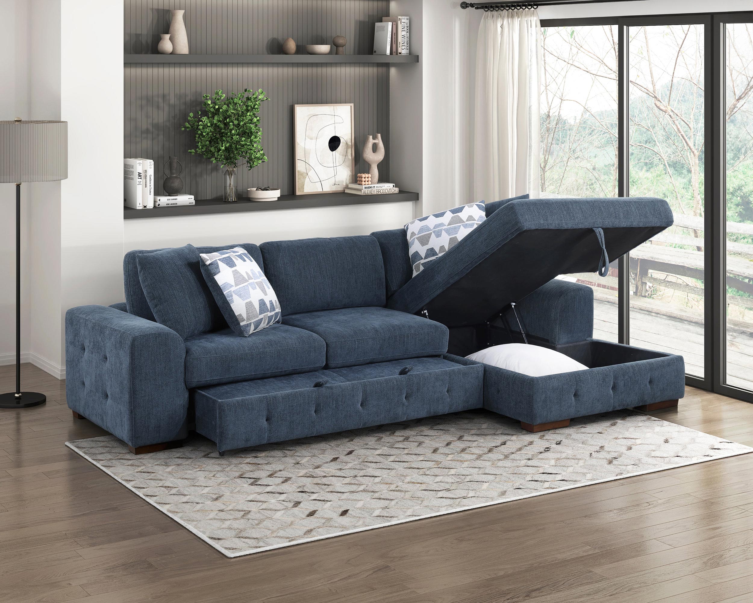 Raife Chenille 2-Piece Sectional Sofa with Right Chaise