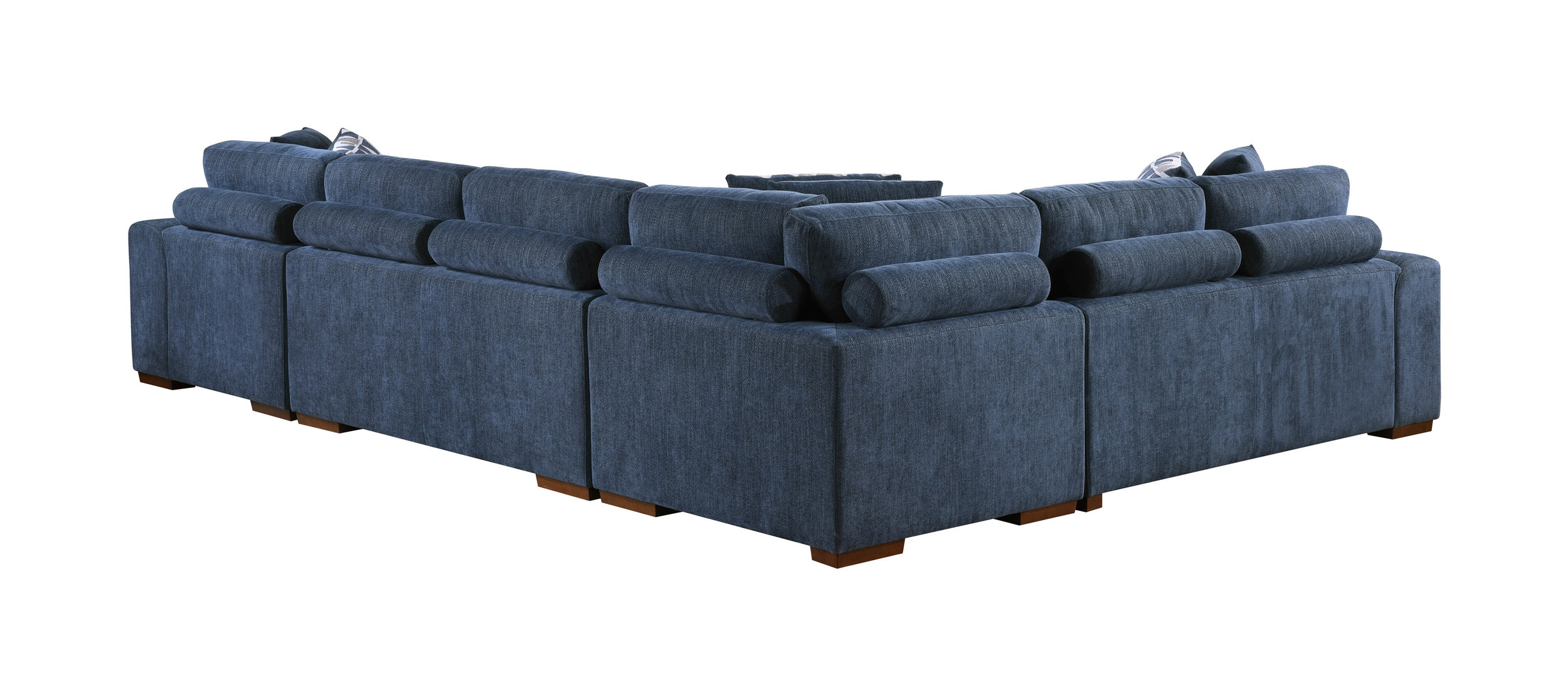 Raife U-Shaped Chenille 4-Piece Sectional with Right Chaise