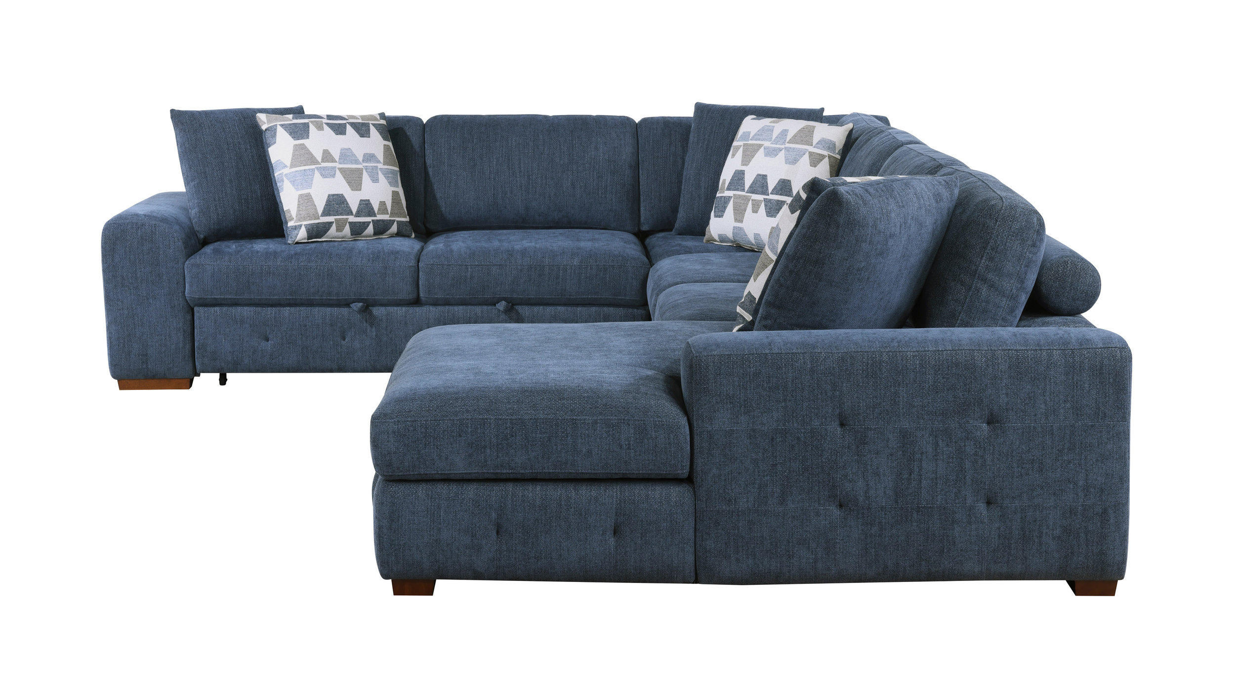 Raife U-Shaped Chenille 4-Piece Sectional