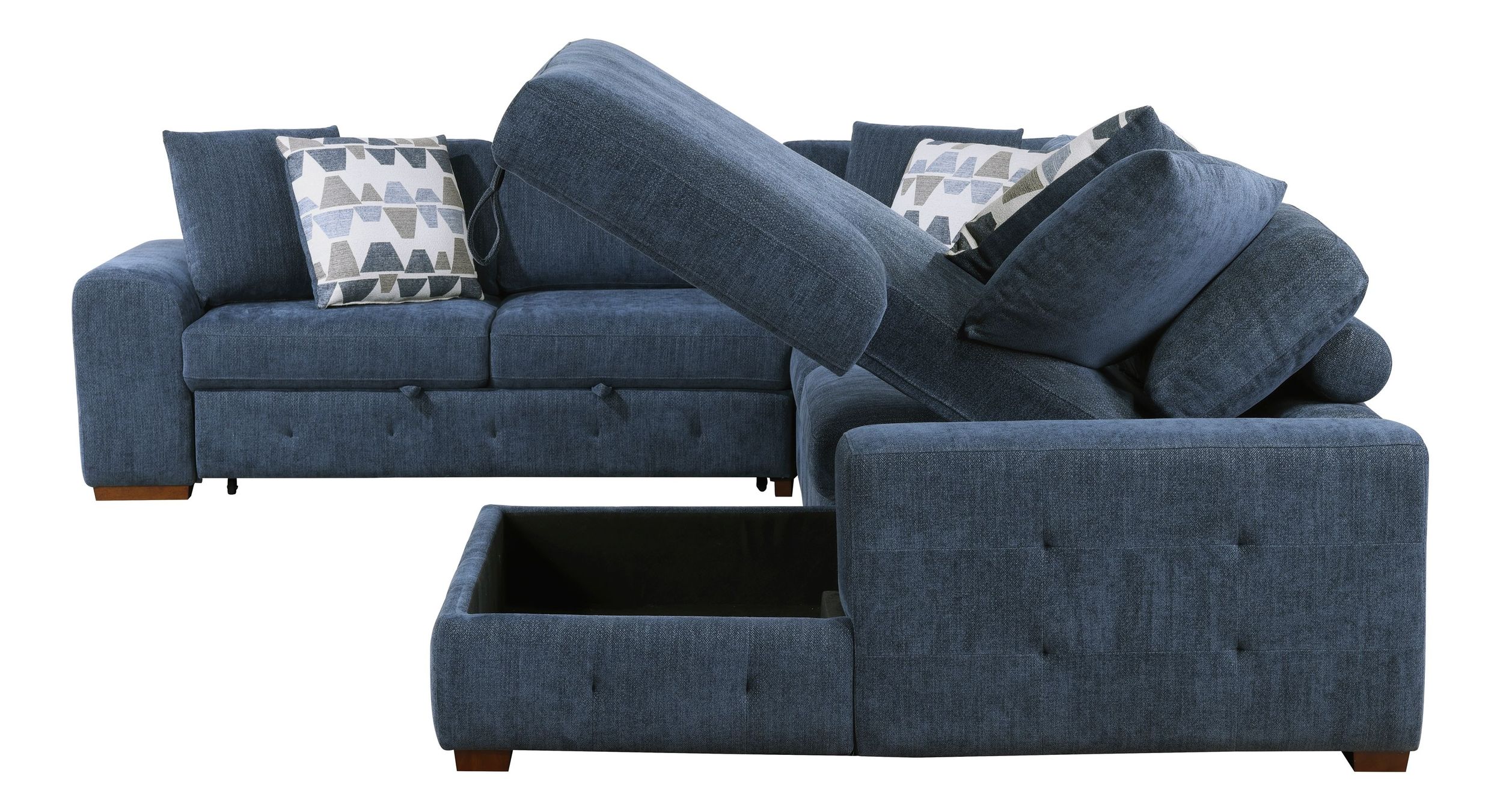 Raife U-Shaped Chenille 4-Piece Sectional