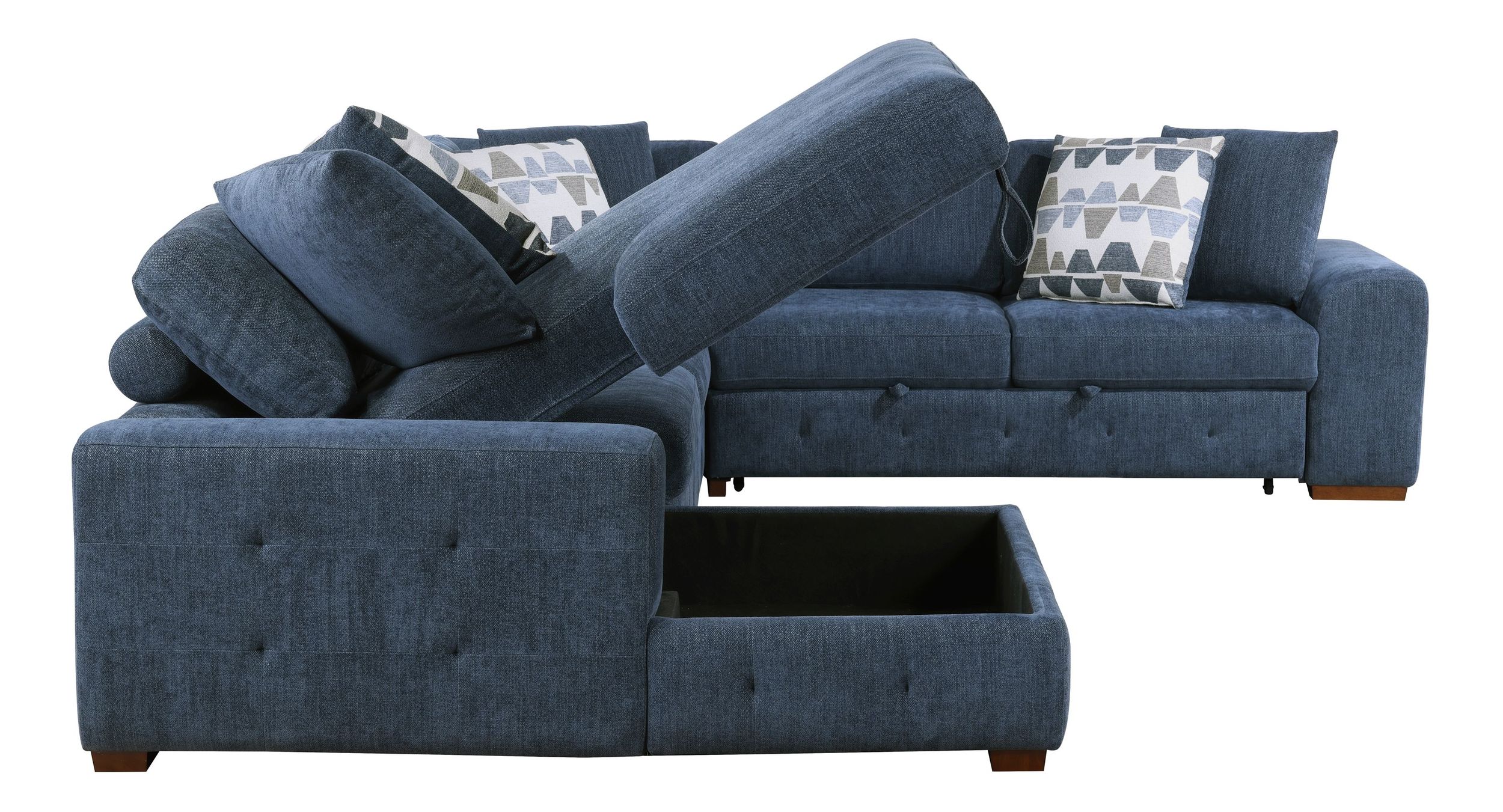 Raife U-Shaped Chenille 4-Piece Sectional